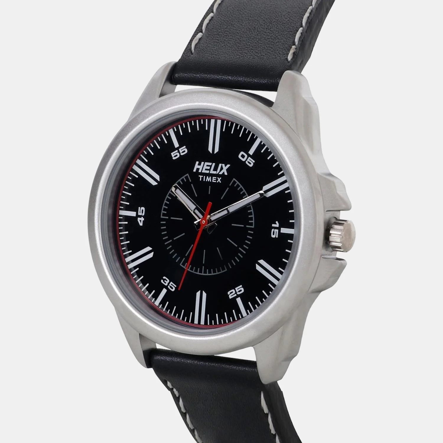 Men Quartz Black Dial Analog Leather Watch TW032HG01 - Image 3