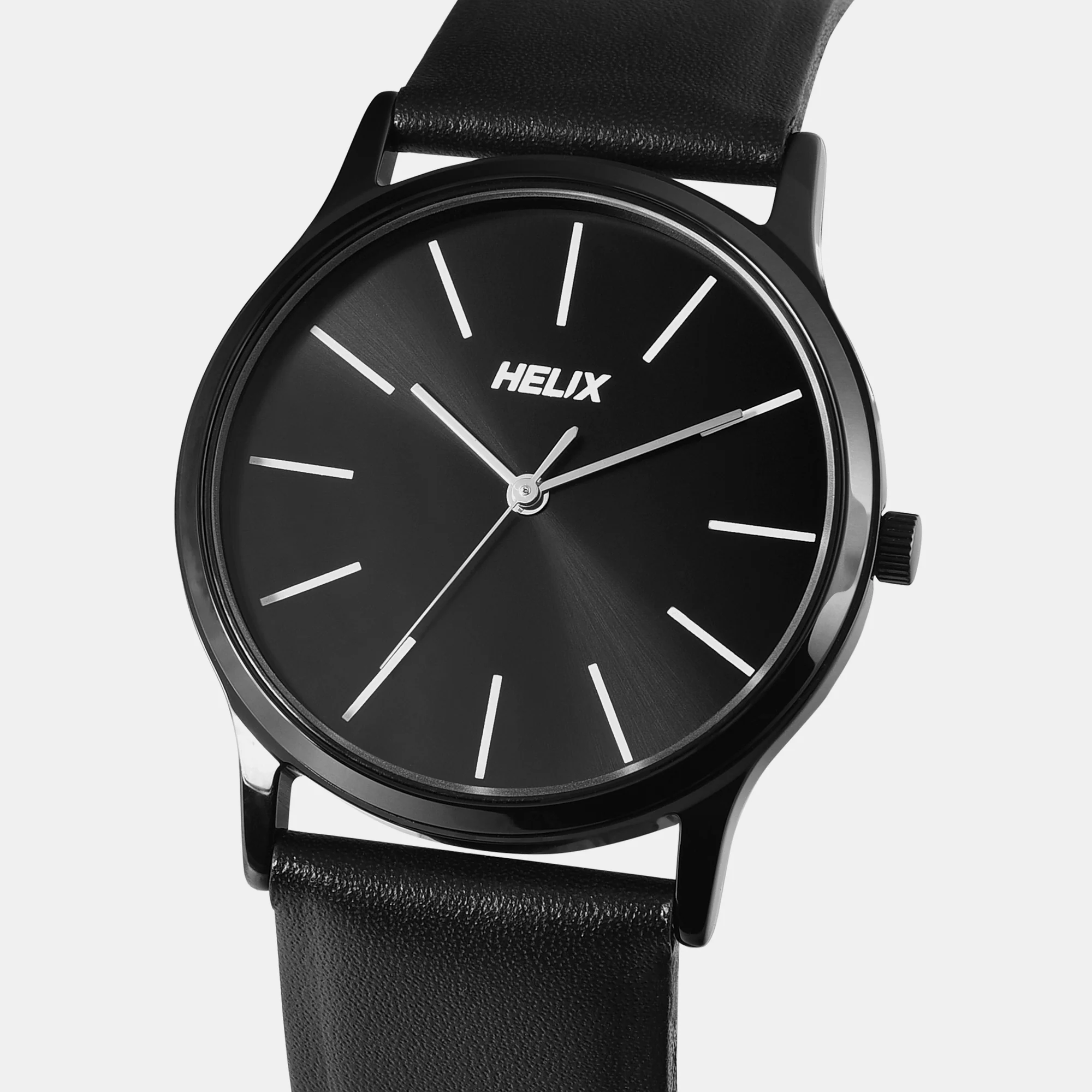 Men Quartz Black Dial Analog Leather Watch TW054HG04 - Image 3