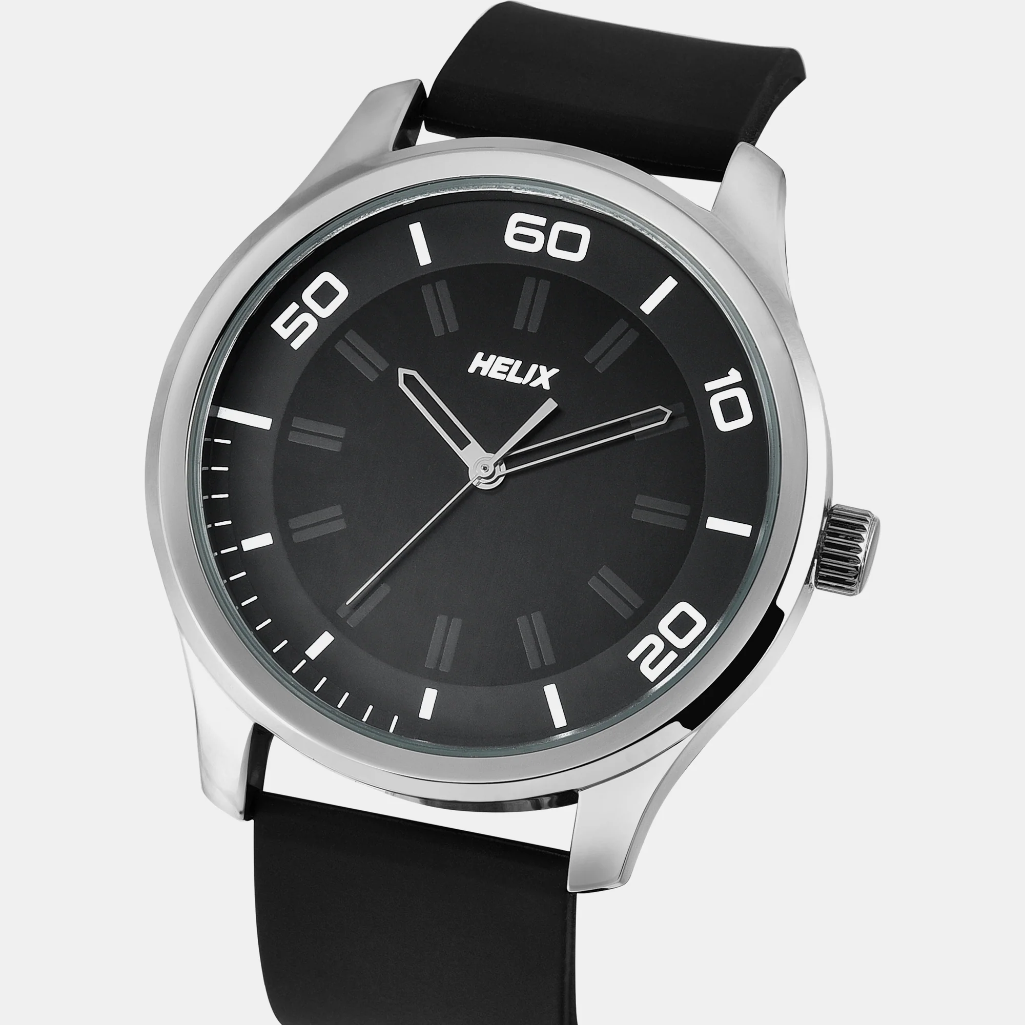 Men Quartz Black Dial Analog Silicone Watch TW043HG21 - Image 3
