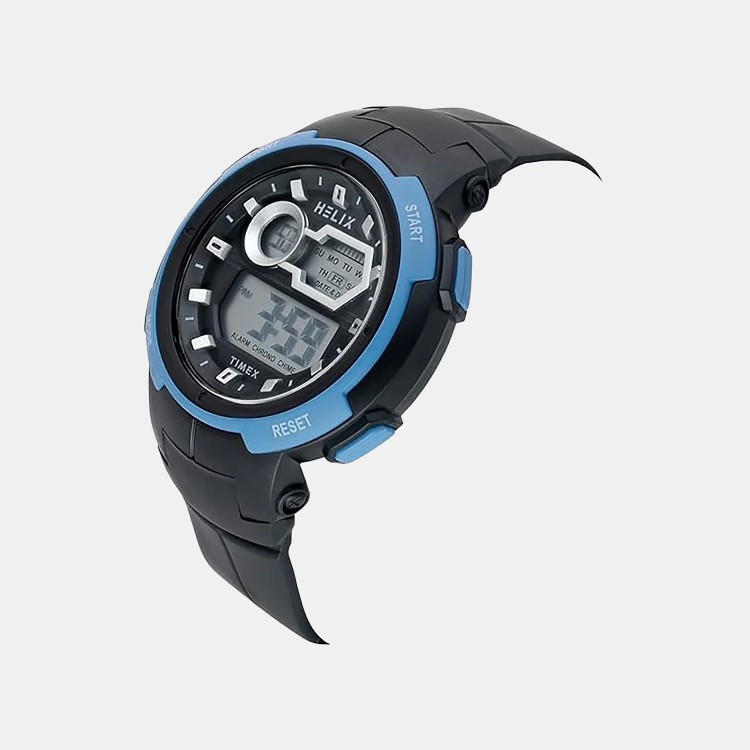 Men Quartz Grey Dial Digital Silicone Watch TWESK6301T - Image 2