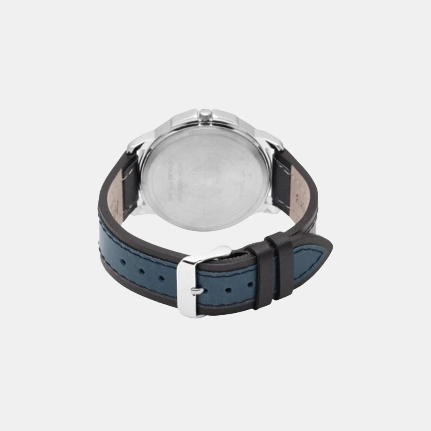 Men Quartz Blue Dial Analog Leather Watch TW027HG09 - Image 2