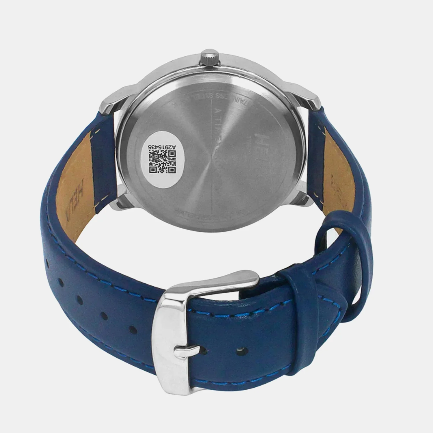 Men Quartz Blue Dial Analog Leather Watch TW039HG13 - Image 4