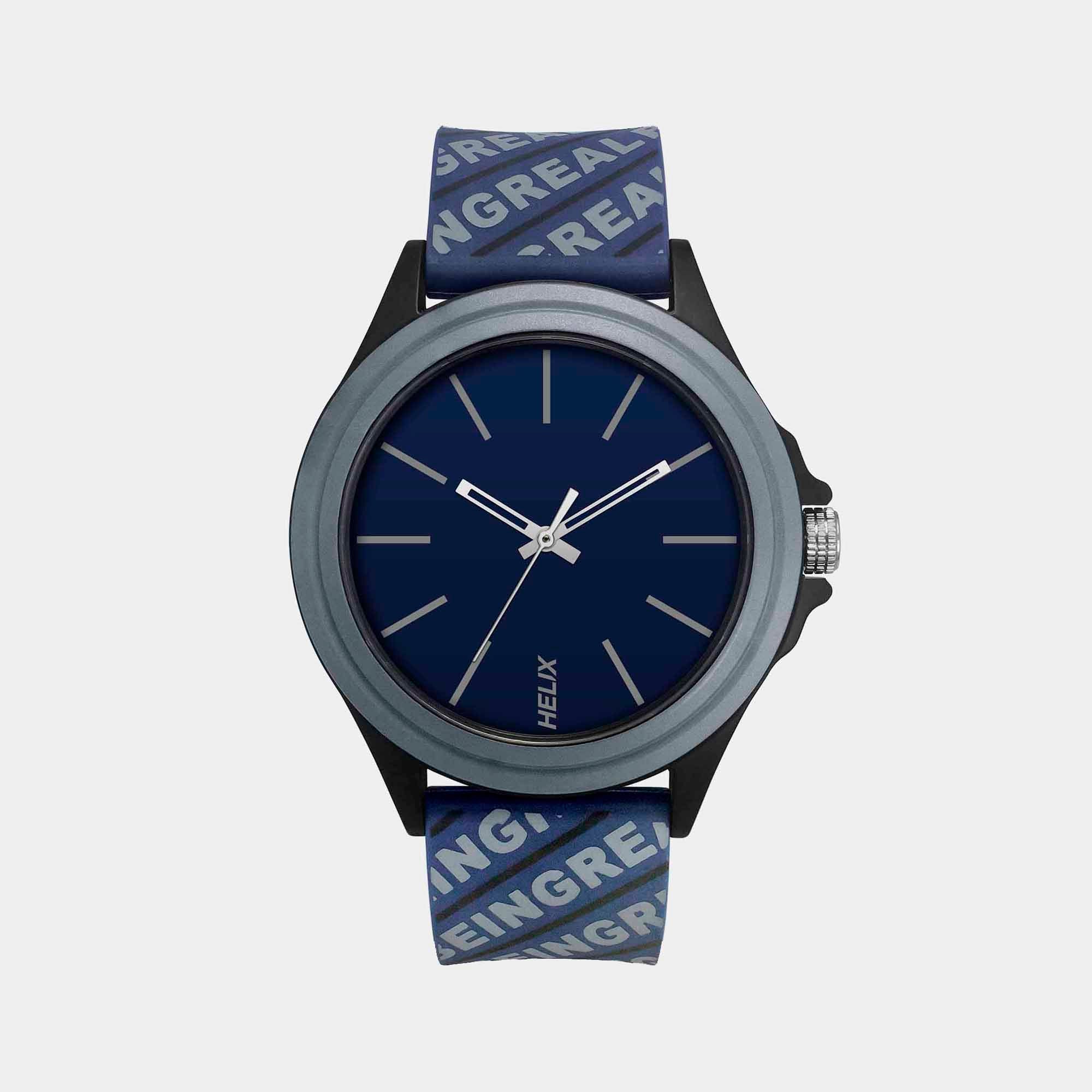 Men Quartz Blue Dial Analog Silicone Watch TW042HG06 - Image 6