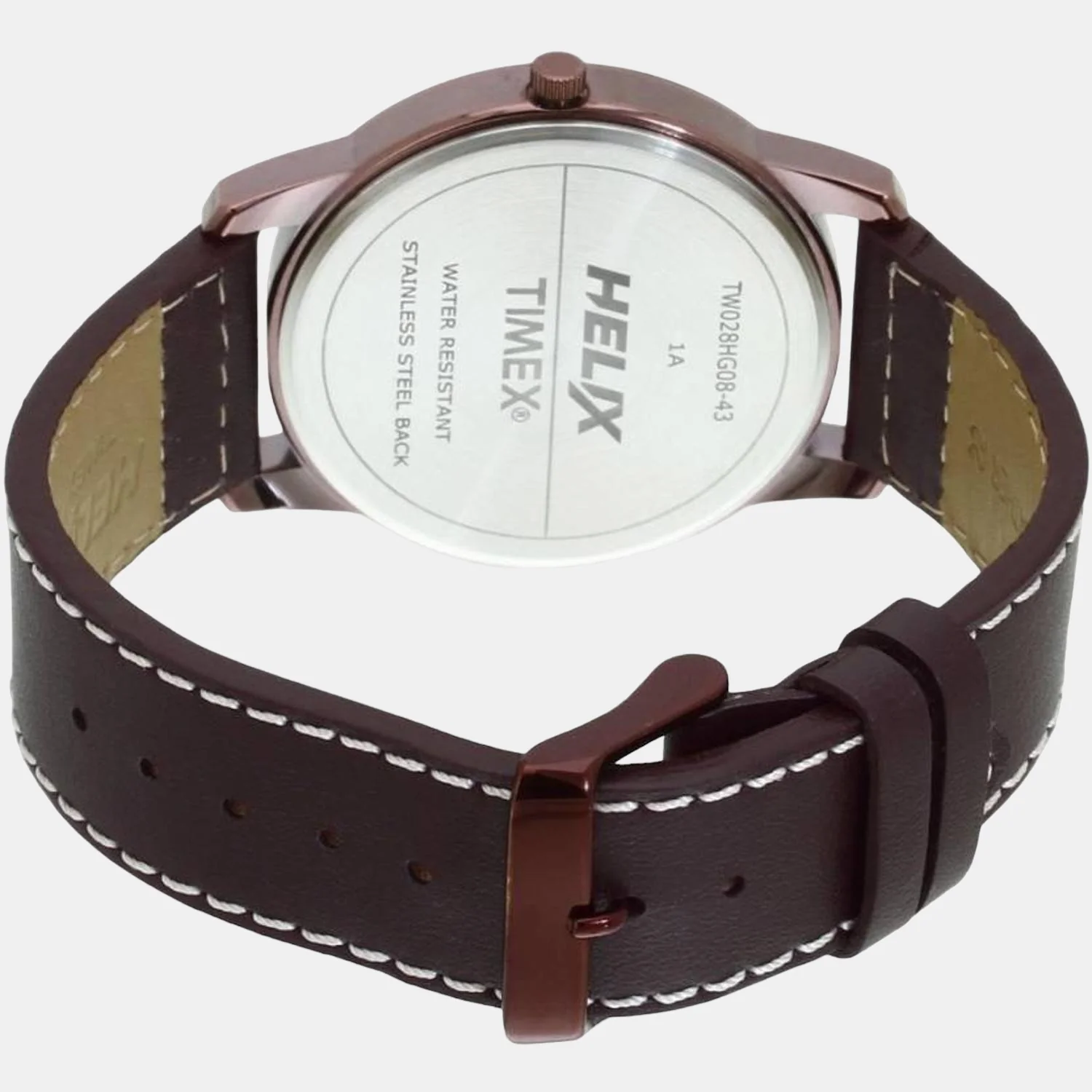 Men Quartz Brown Dial Analog Leather Watch TW028HG08 - Image 3