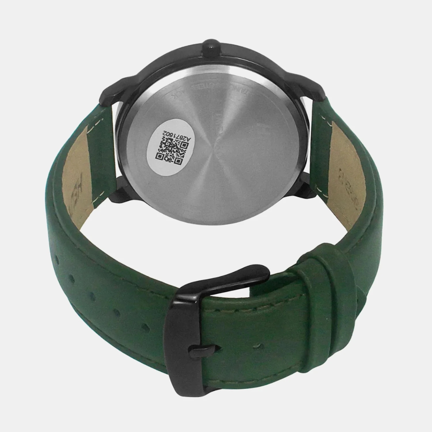 Men Quartz Green Dial Analog Leather Watch TW039HG16 - Image 3