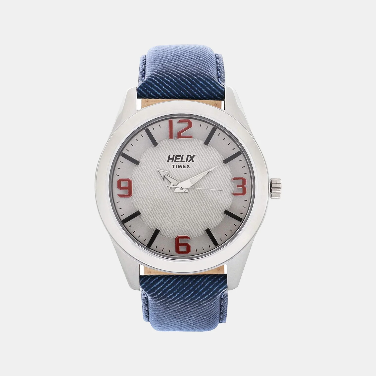 Men Quartz Grey Dial Analog Leather Watch TW031HG09