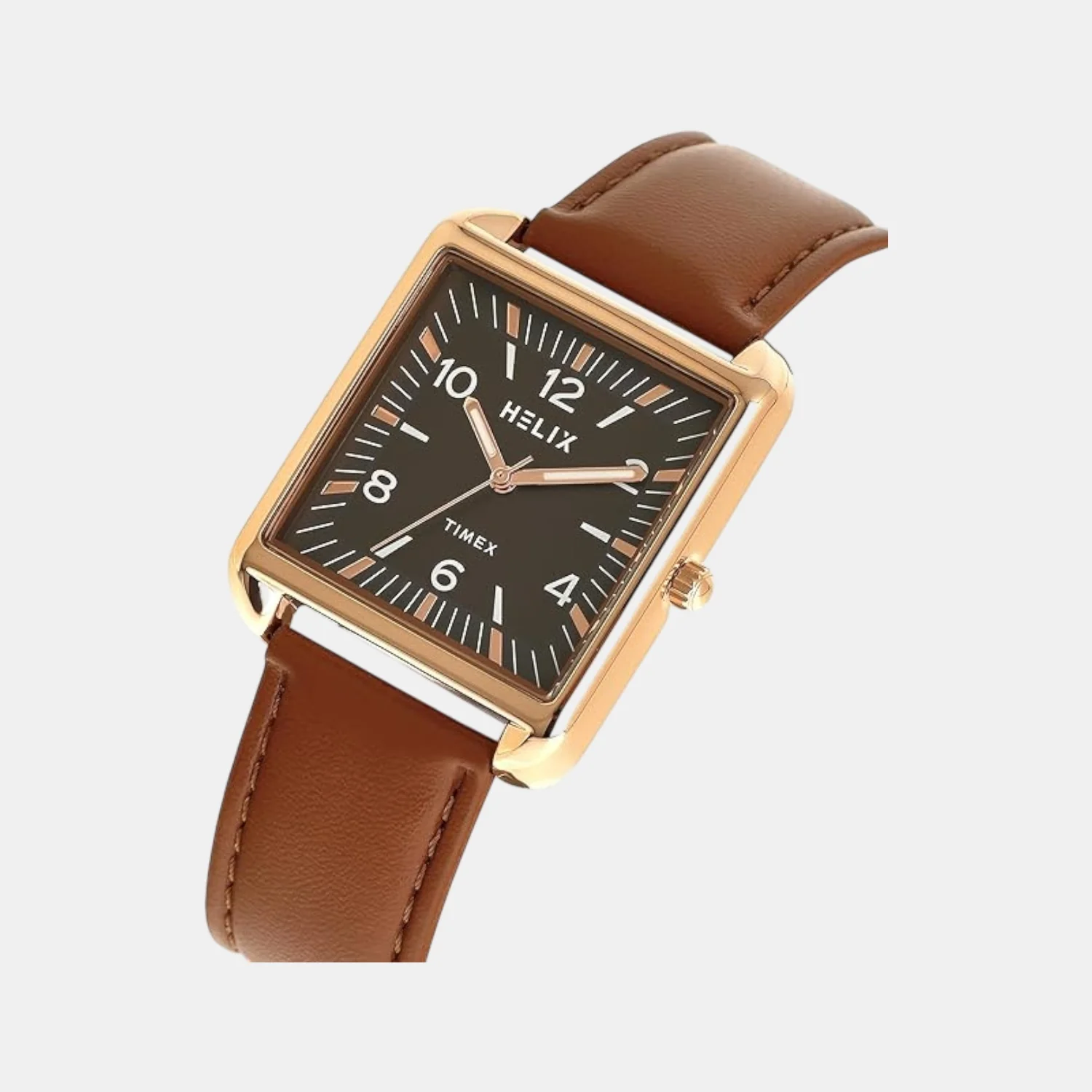 Men Quartz Grey Dial Analog Leather Watch TW064HG02T - Image 2
