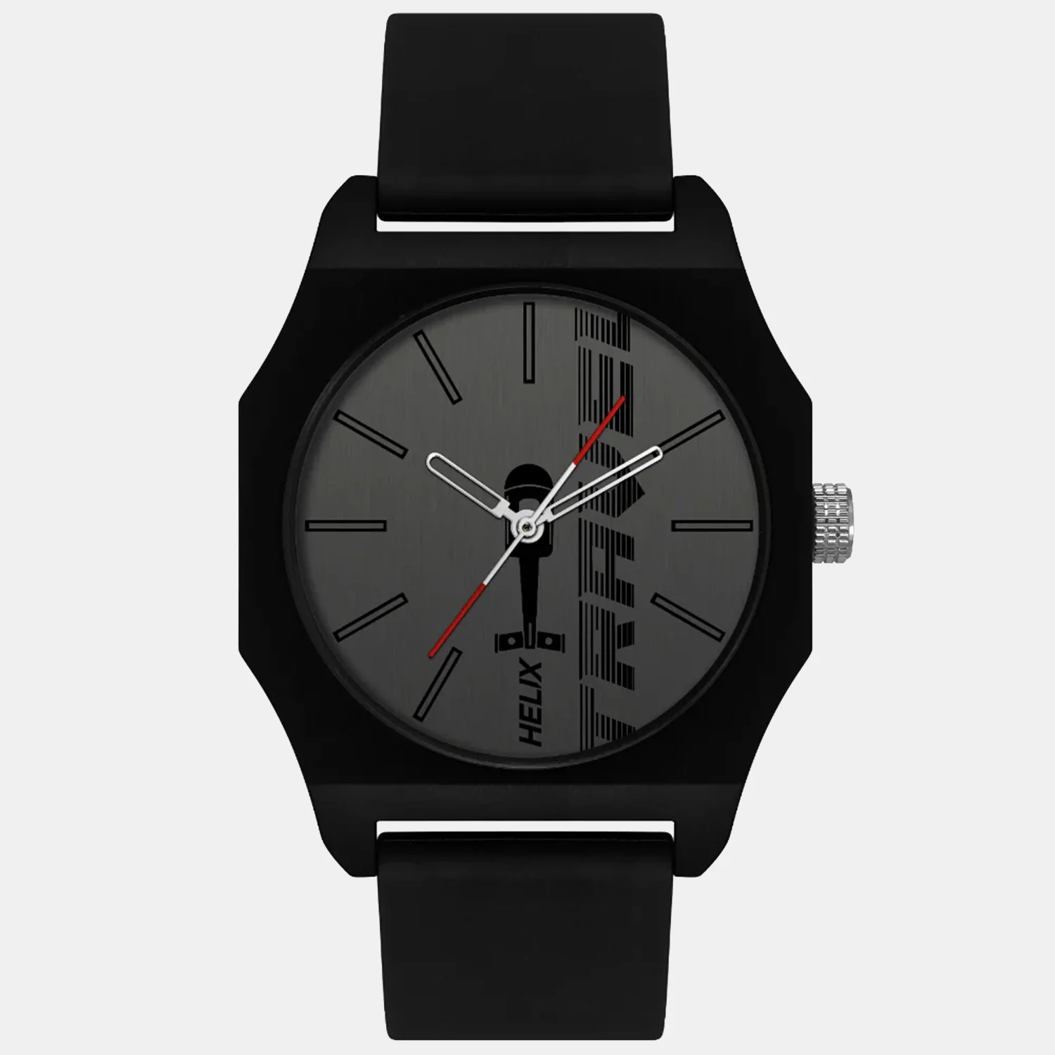 Men Quartz Grey Dial Analog Silicone Watch TW041HG13 - Image 2