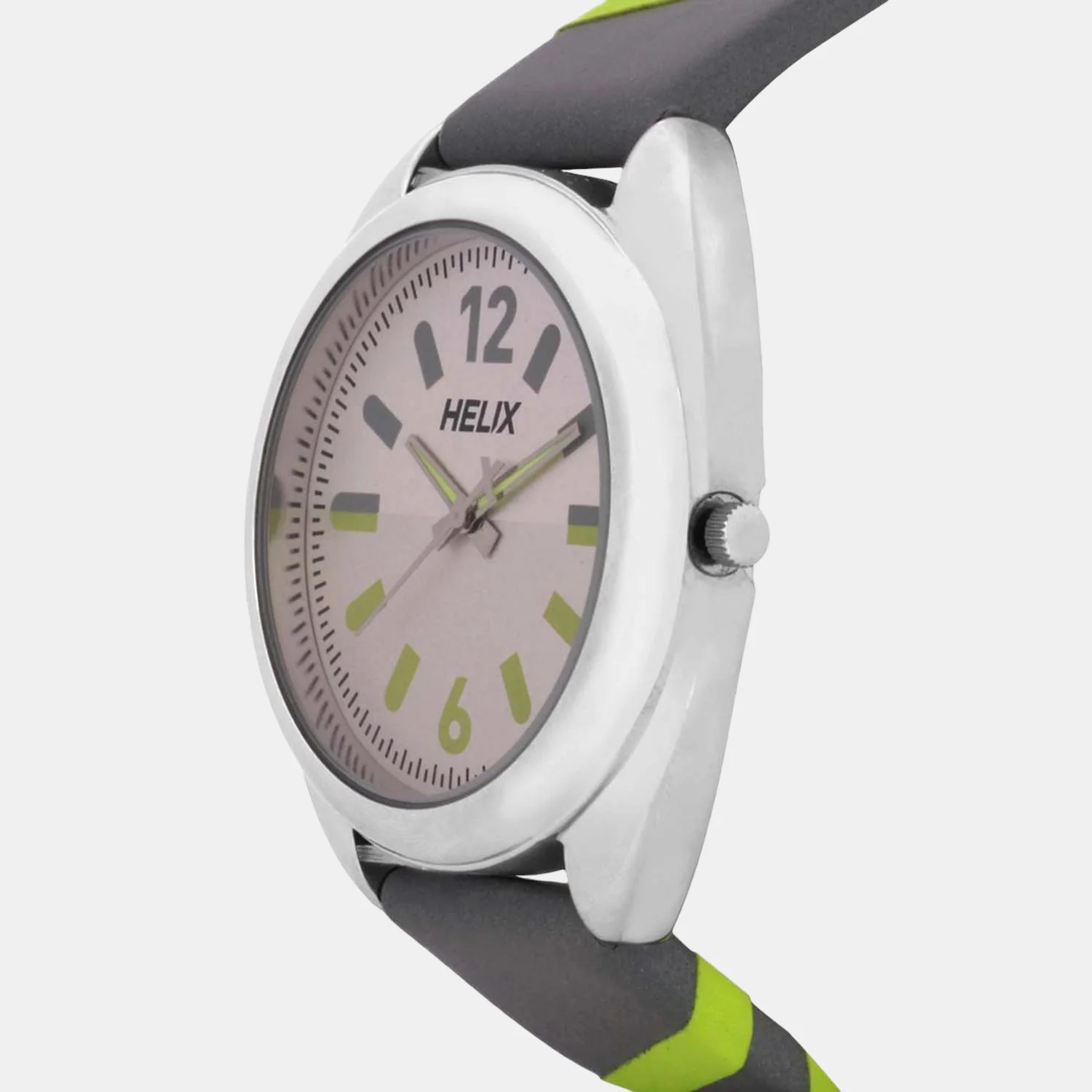 Men Quartz Silver Dial Analog Leather Watch TW038HG00 - Image 3