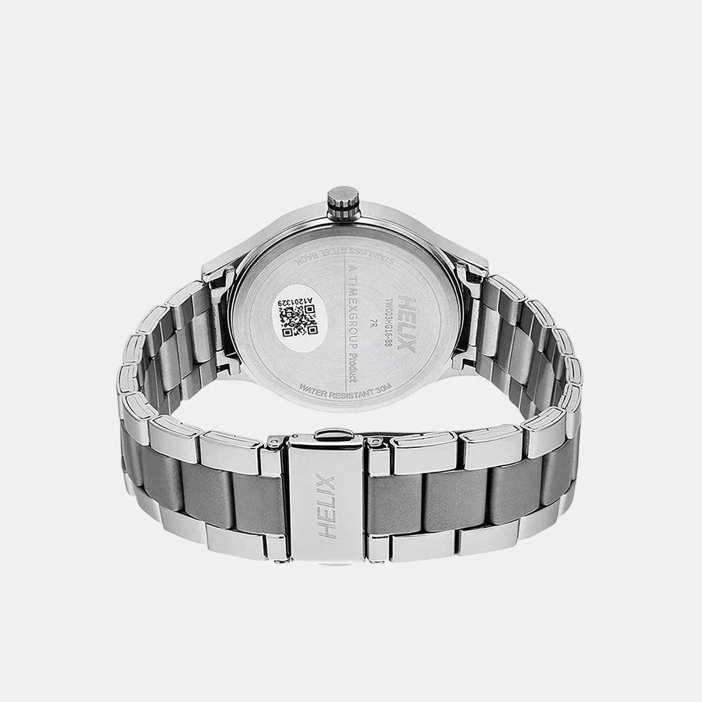 Men Quartz Silver Dial Analog Stainless Steel Watch TW003HG16 - Image 4
