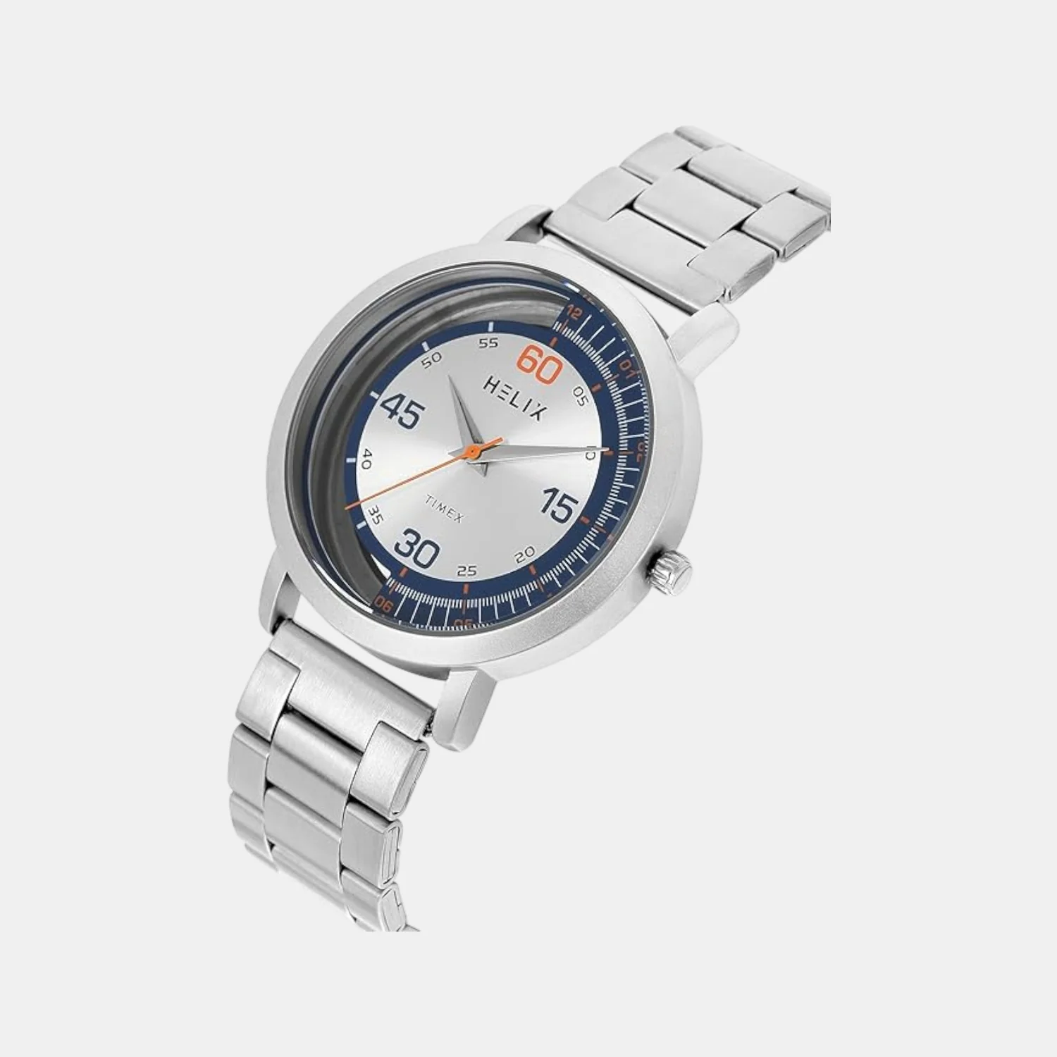 Men Quartz Silver Dial Analog Stainless Steel Watch TW063HG01T - Image 2