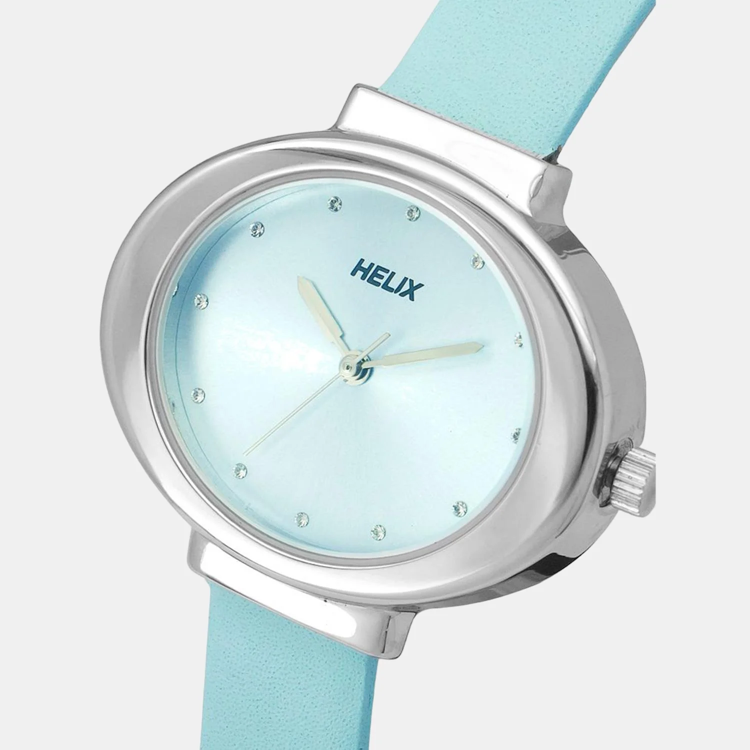 Women Quartz Blue Dial Analog Leather Watch TW039HL05 - Image 5