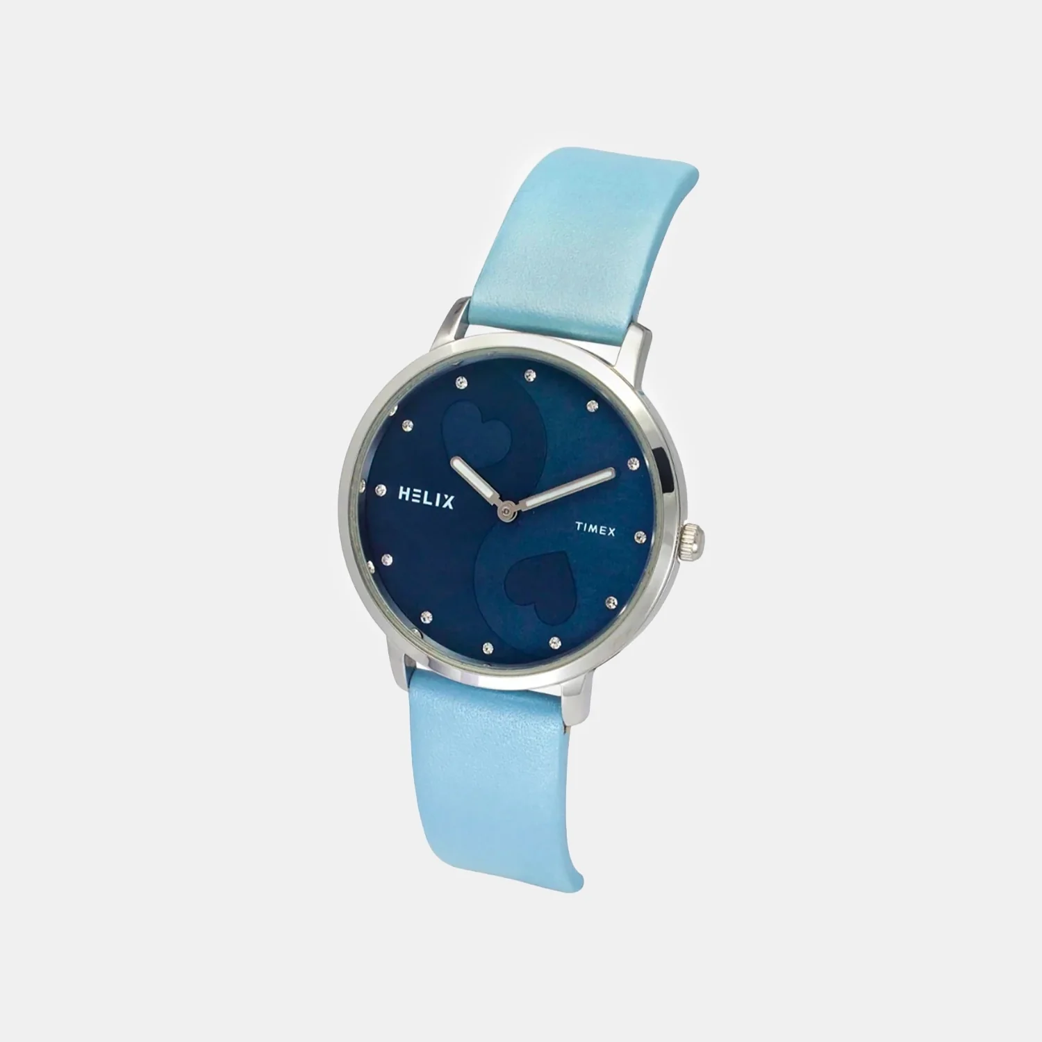 Women Quartz Blue Dial Analog Leather Watch TW056HL05T - Image 2