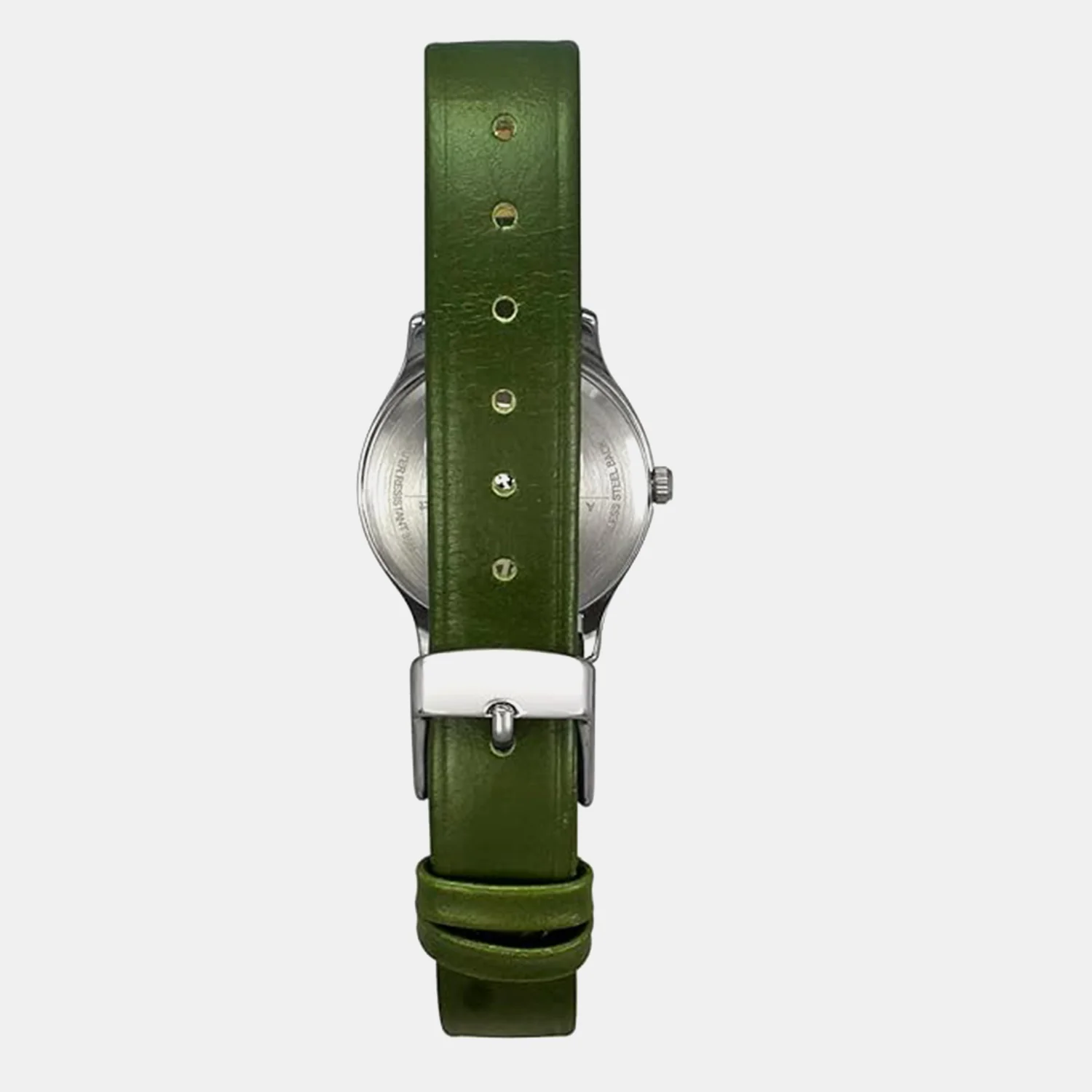 Women Quartz Green Dial Analog Leather Watch TW051HL01 - Image 4