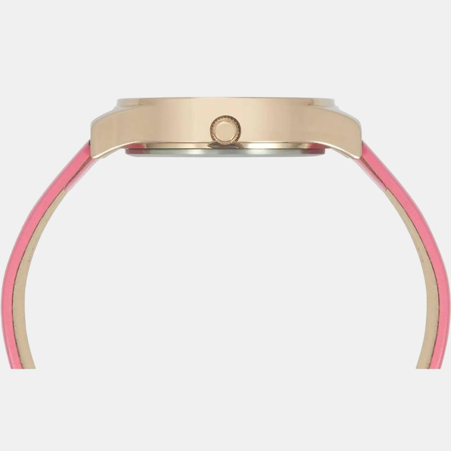 Women Quartz Pink Dial Analog Leather Watch TW049HL02 - Image 4