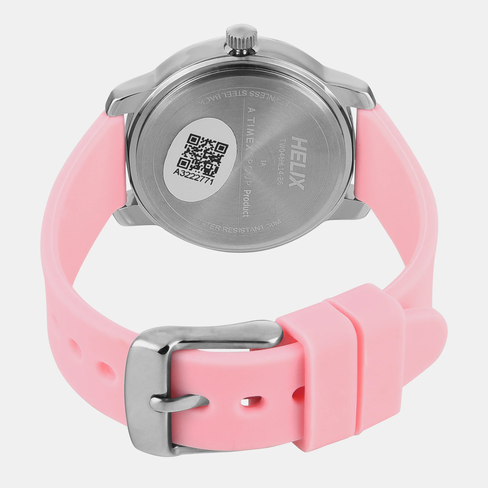 Women Quartz Pink Dial Analog Silicone Watch TW048HL14 - Image 6