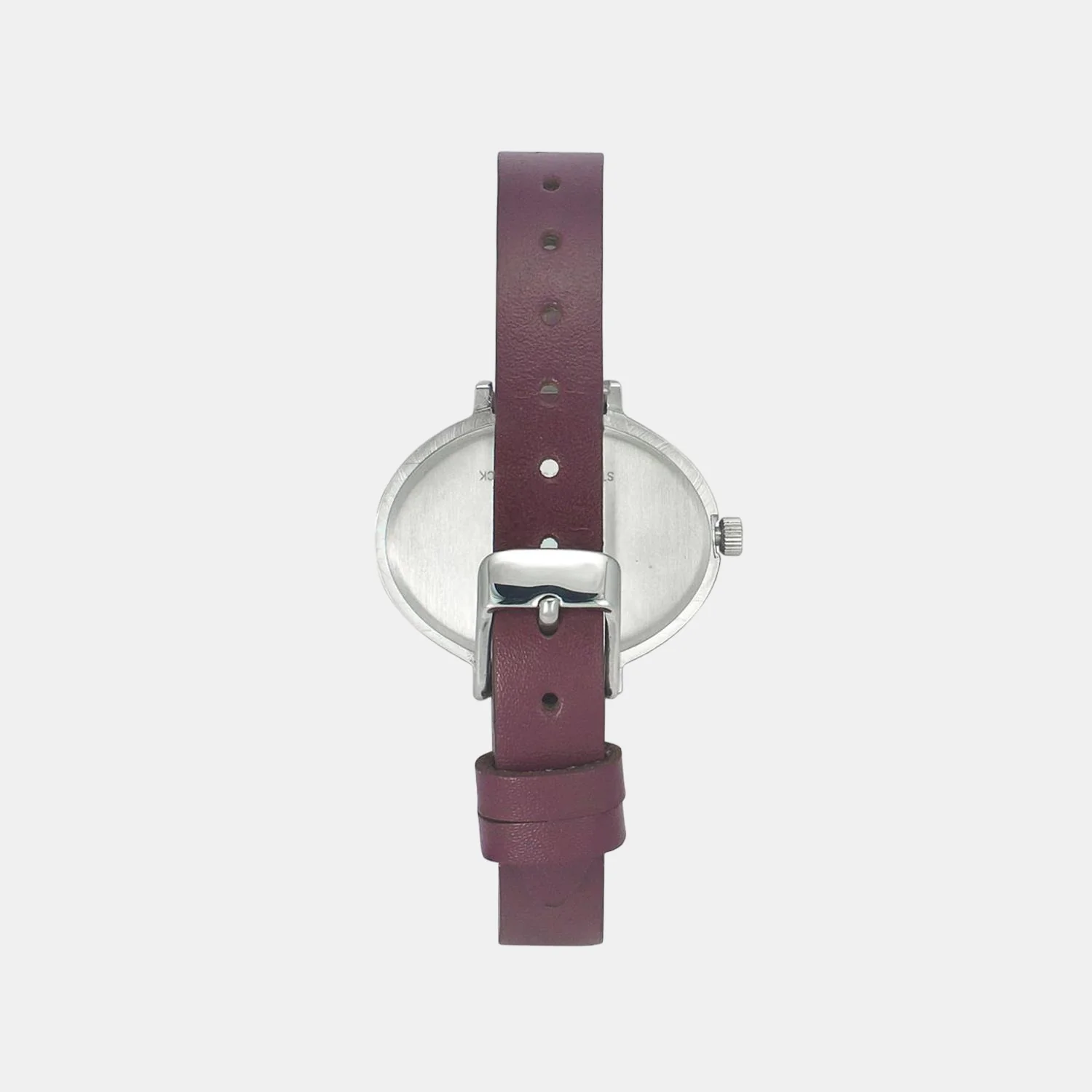 Women Quartz Purple Dial Analog Leather Watch TW039HL06 - Image 4