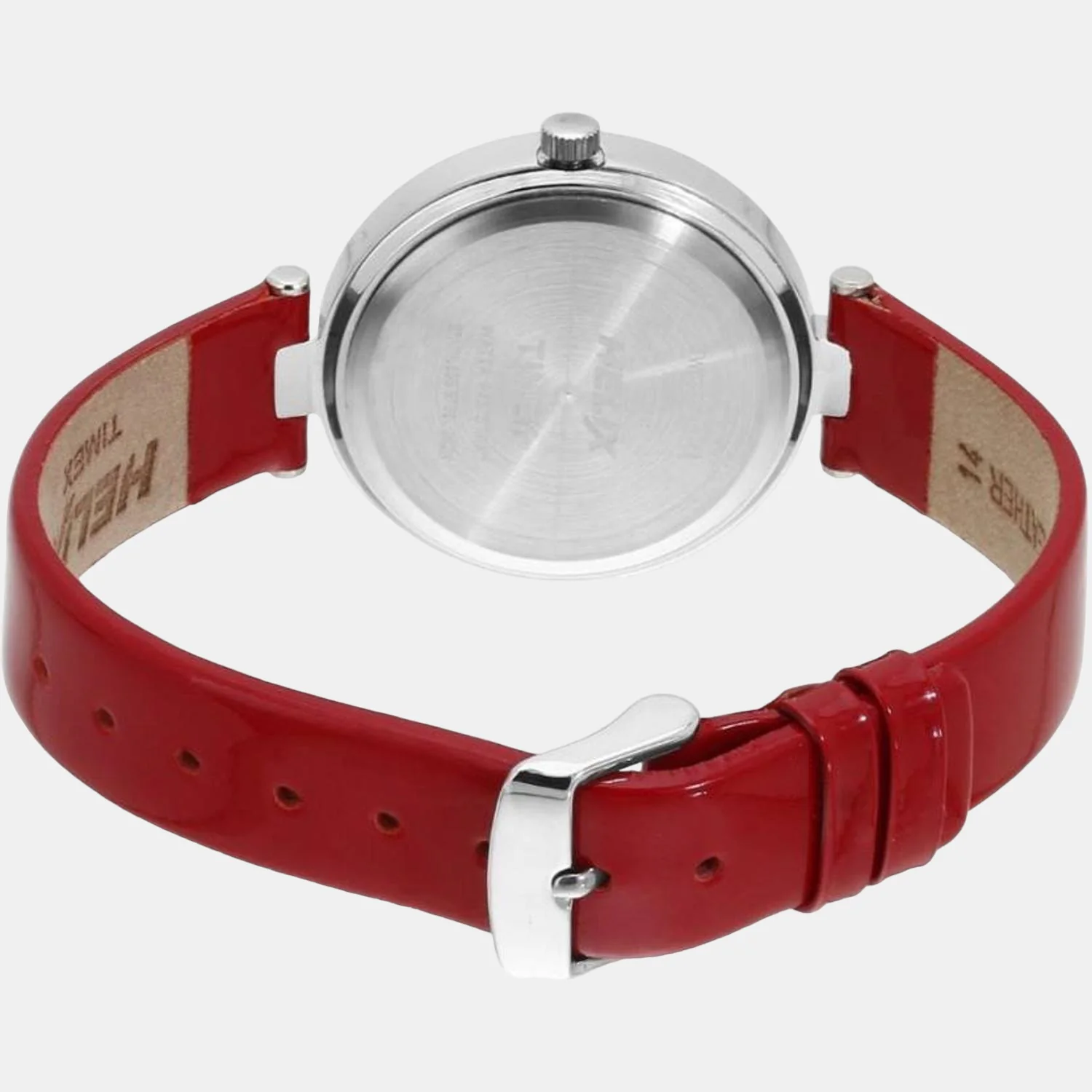 Women Quartz Red Dial Analog Leather Watch TW033HL01 - Image 3