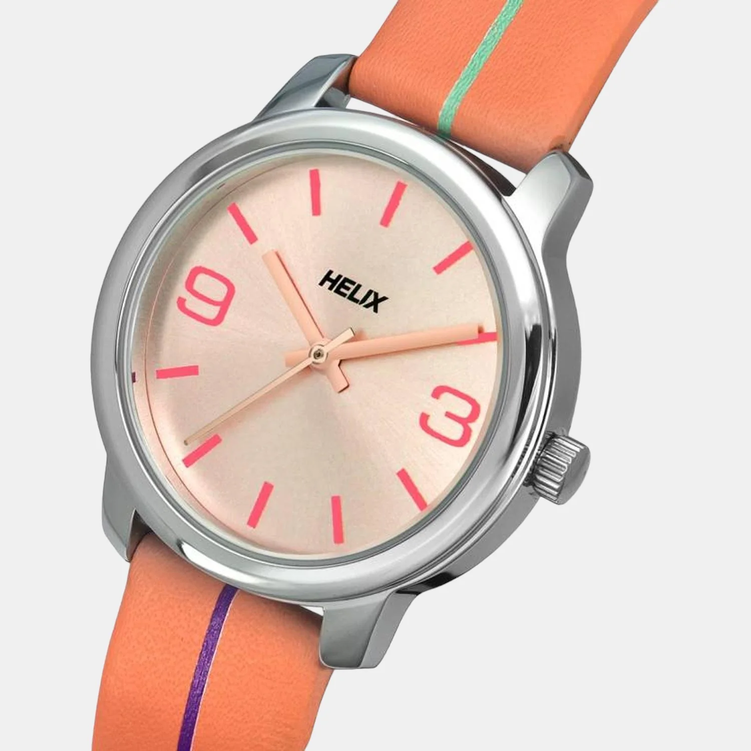 Women Quartz Rose Gold Dial Analog Leather Watch TW048HL12 - Image 5