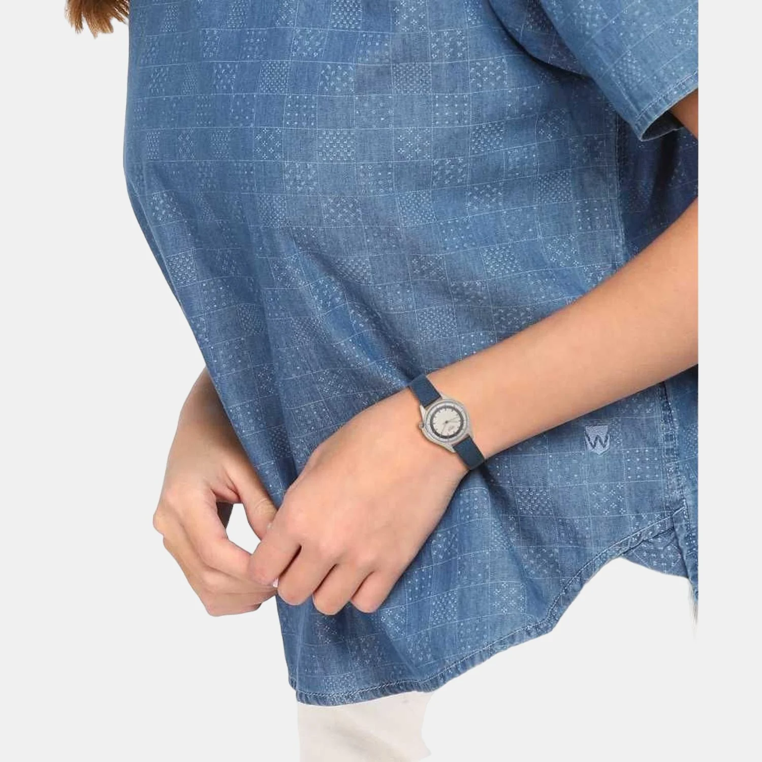 Women Quartz Silver Dial Analog Leather Watch TW037HL05 - Image 4