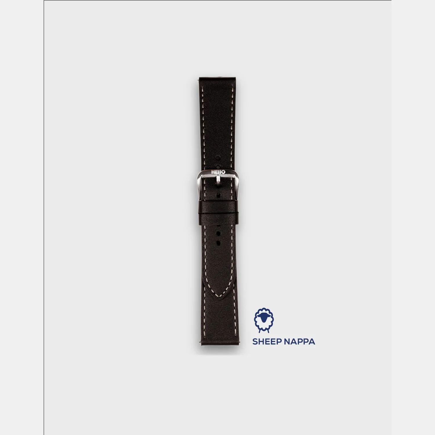 Men Sheep Nappa Leather Strap INTRO 2.0 PS - BLACK HAWK 18 MM - Image 3