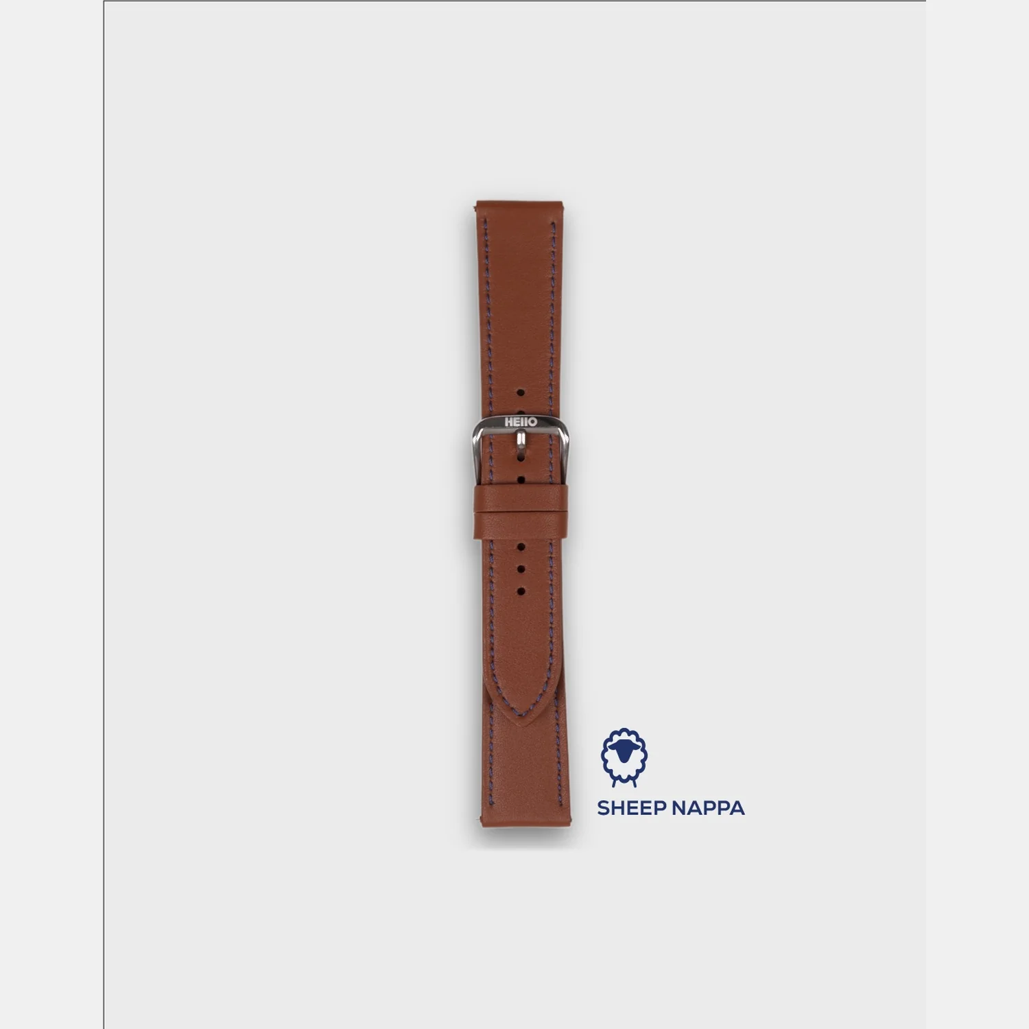 Men Sheep Nappa Leather Strap INTRO 2.0 PS - GINGERBREAD 18 MM - Image 3