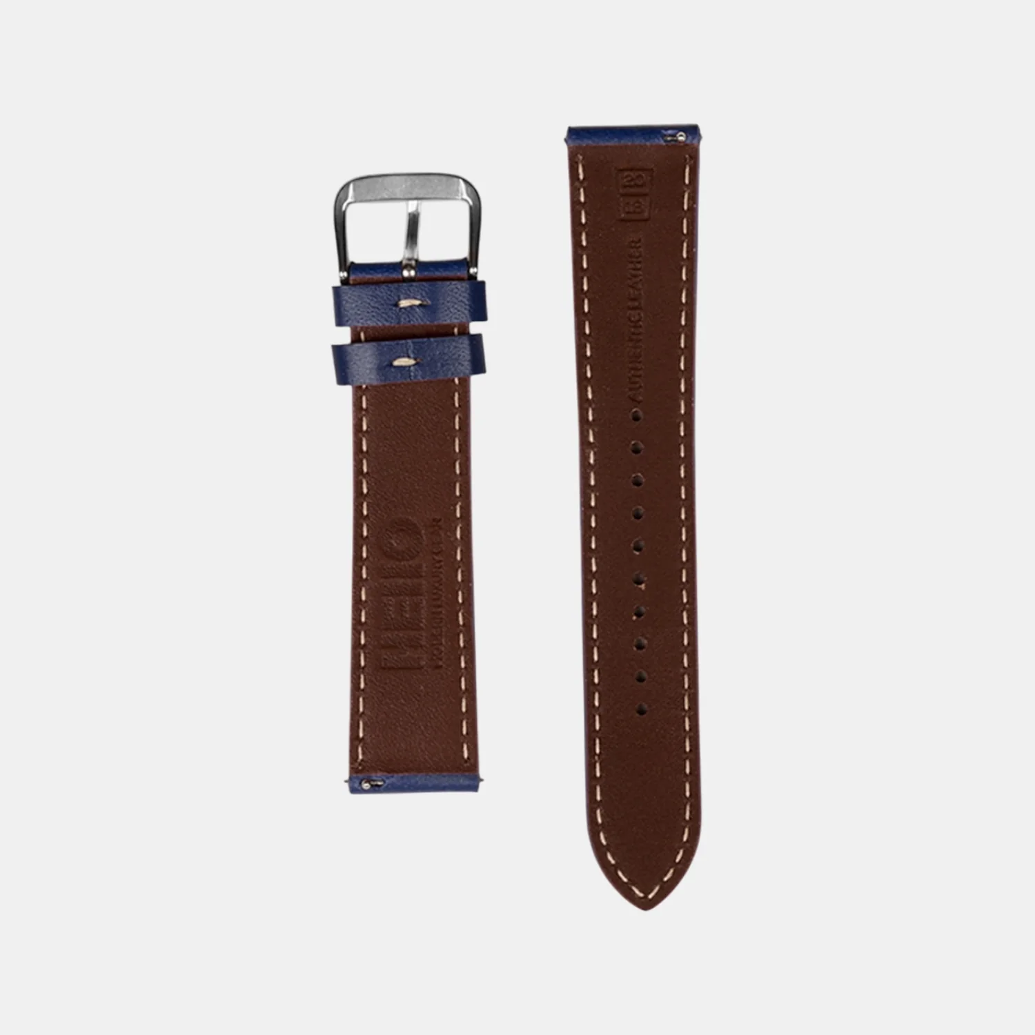 Men Sheep Nappa Leather Strap INTRO 2.0 PS - VAN GOGH BLUE 20 MM - Image 2