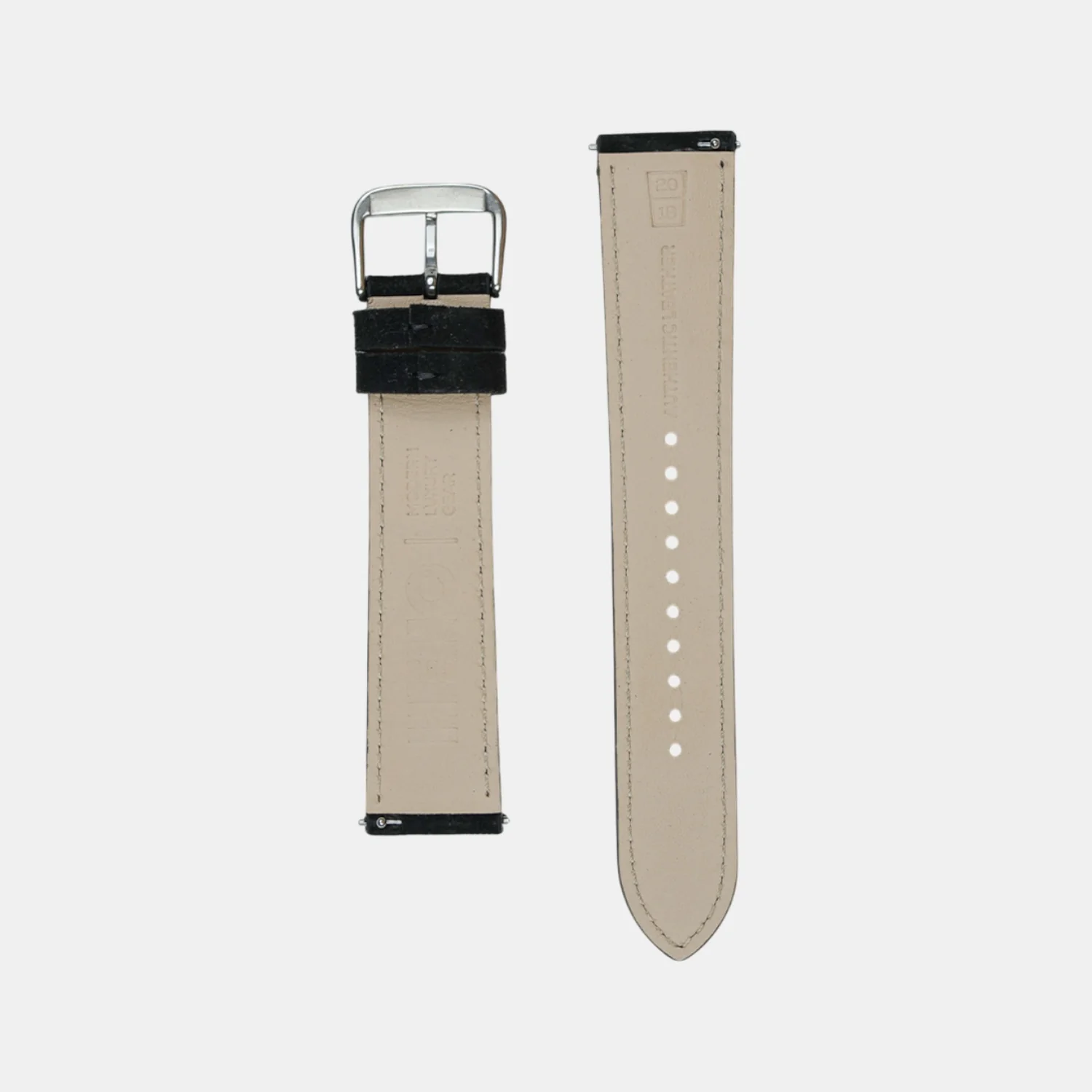 Men Suede Leather Strap GRACE IN SUEDE- WINTER NIGHT 20 MM - Image 2