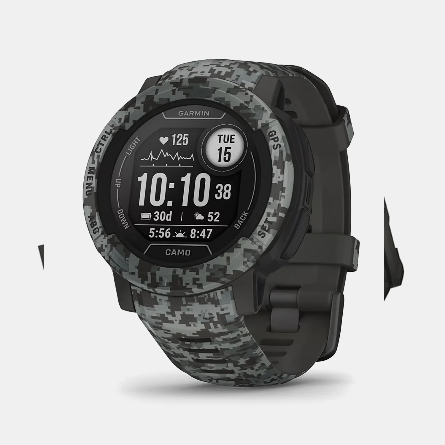 Instinct 2 Unisex Black Dial Digital Silicone Watch 010-02626-63 - Image 3
