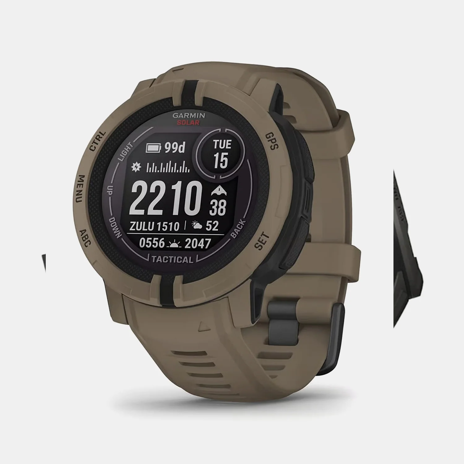 Instinct 2 Unisex Black Dial Digital Silicone Watch 010-02627-64 - Image 3