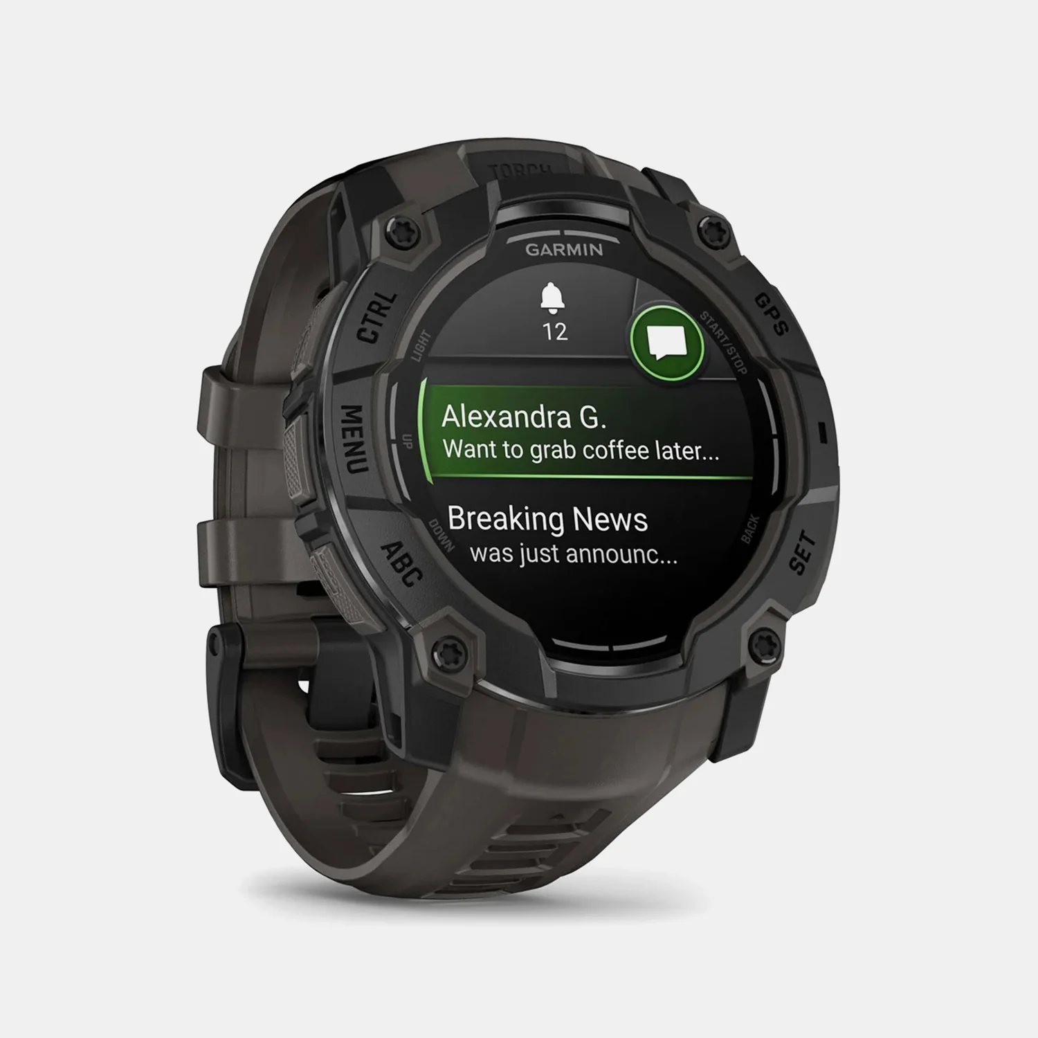 Instinct 3 Unisex Black Dial Digital Silicone Watch 010-03020-00 - Image 3