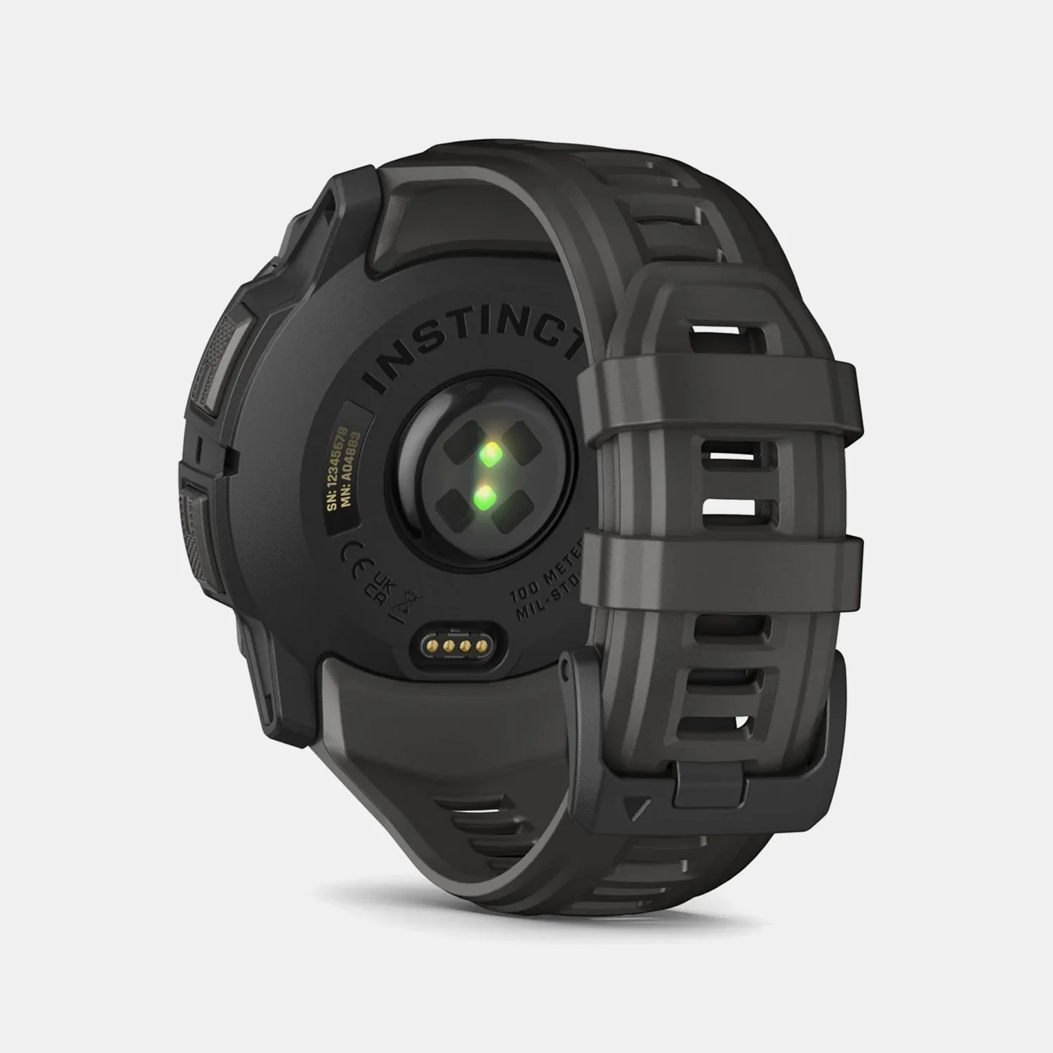 Instinct 3 Unisex Black Dial Digital Silicone Watch 010-03020-00 - Image 5