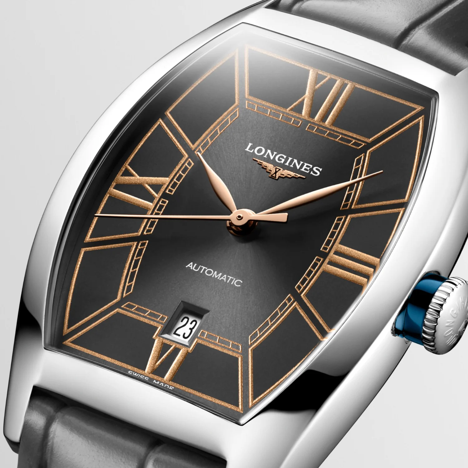 Evidenza Women Automatic Anthracite Dial Analog Leather Watch L21424562 - Image 3