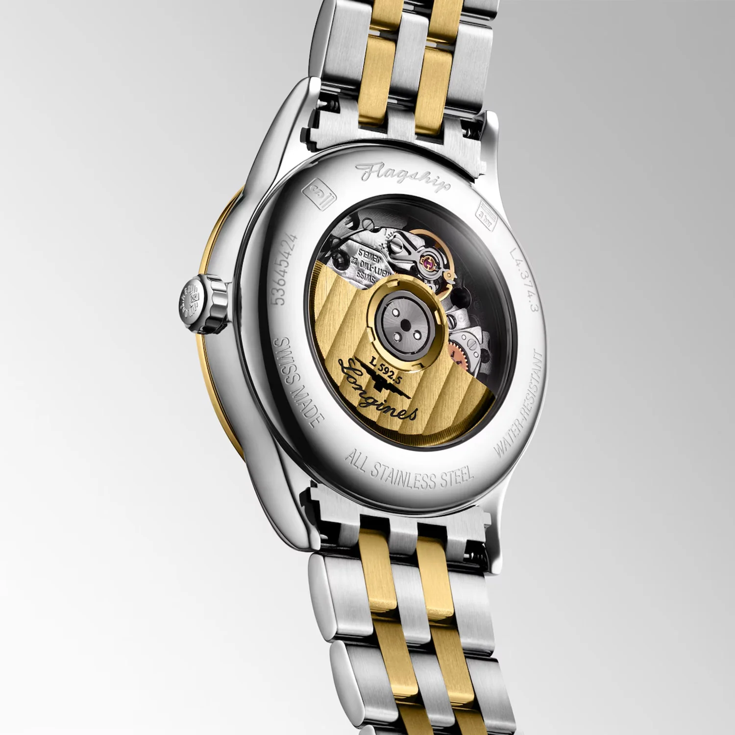 Flagship Classic Women Automatic Gold Dial Analog Stainless Steel Watch L43743387 - Image 4