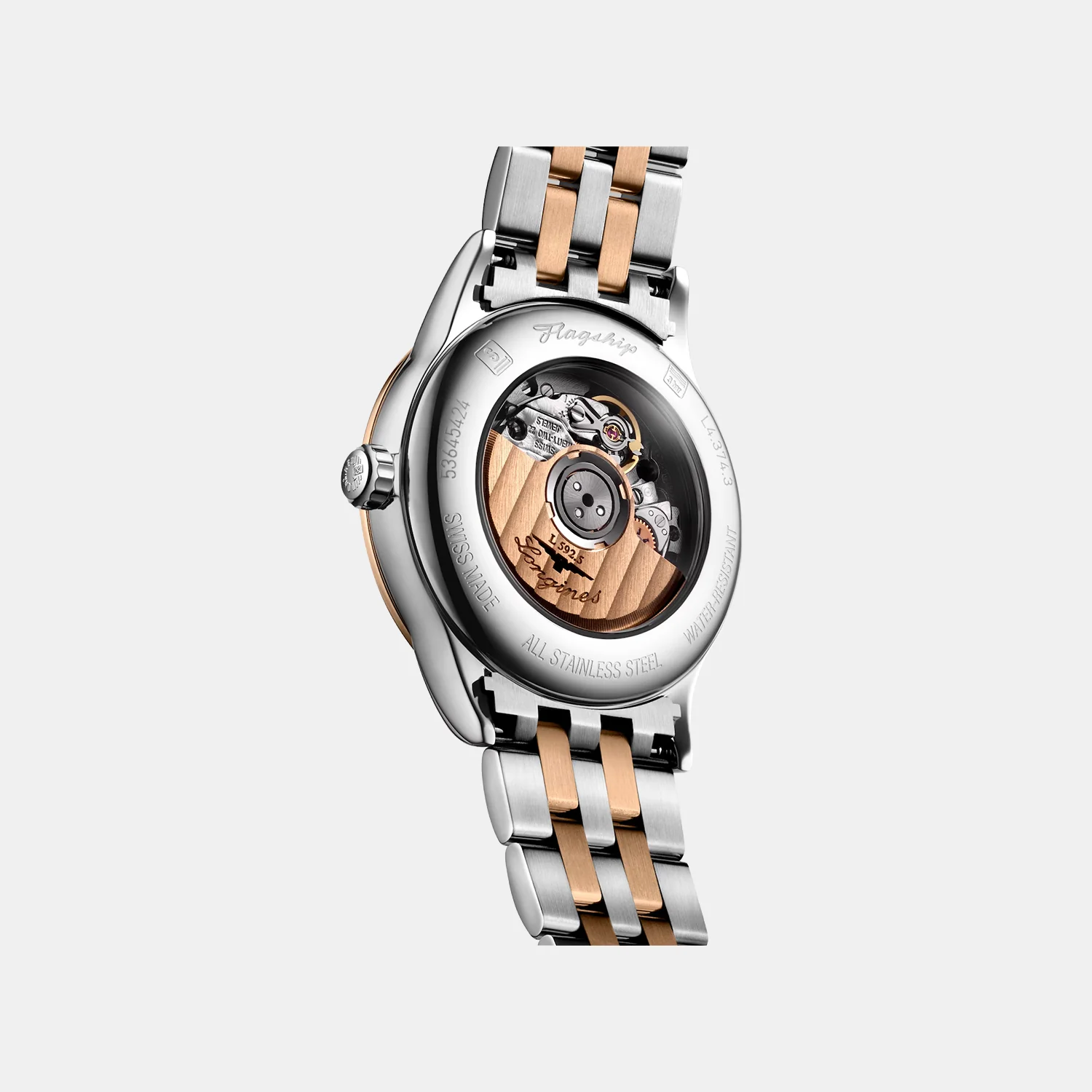 Flagship Classic Women Automatic Sunray Brown Dial Analog Stainless Steel Watch L43743087 - Image 5