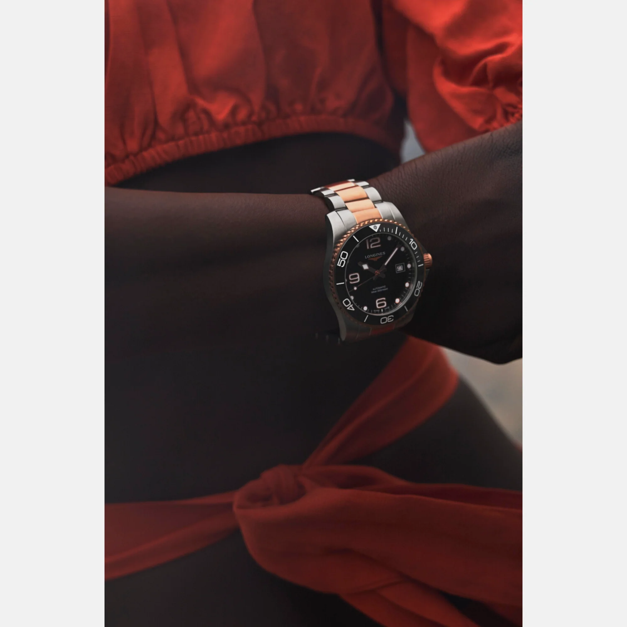 Men Automatic Black Dial Analog Stainless Steel Watch L37813587 - Image 9