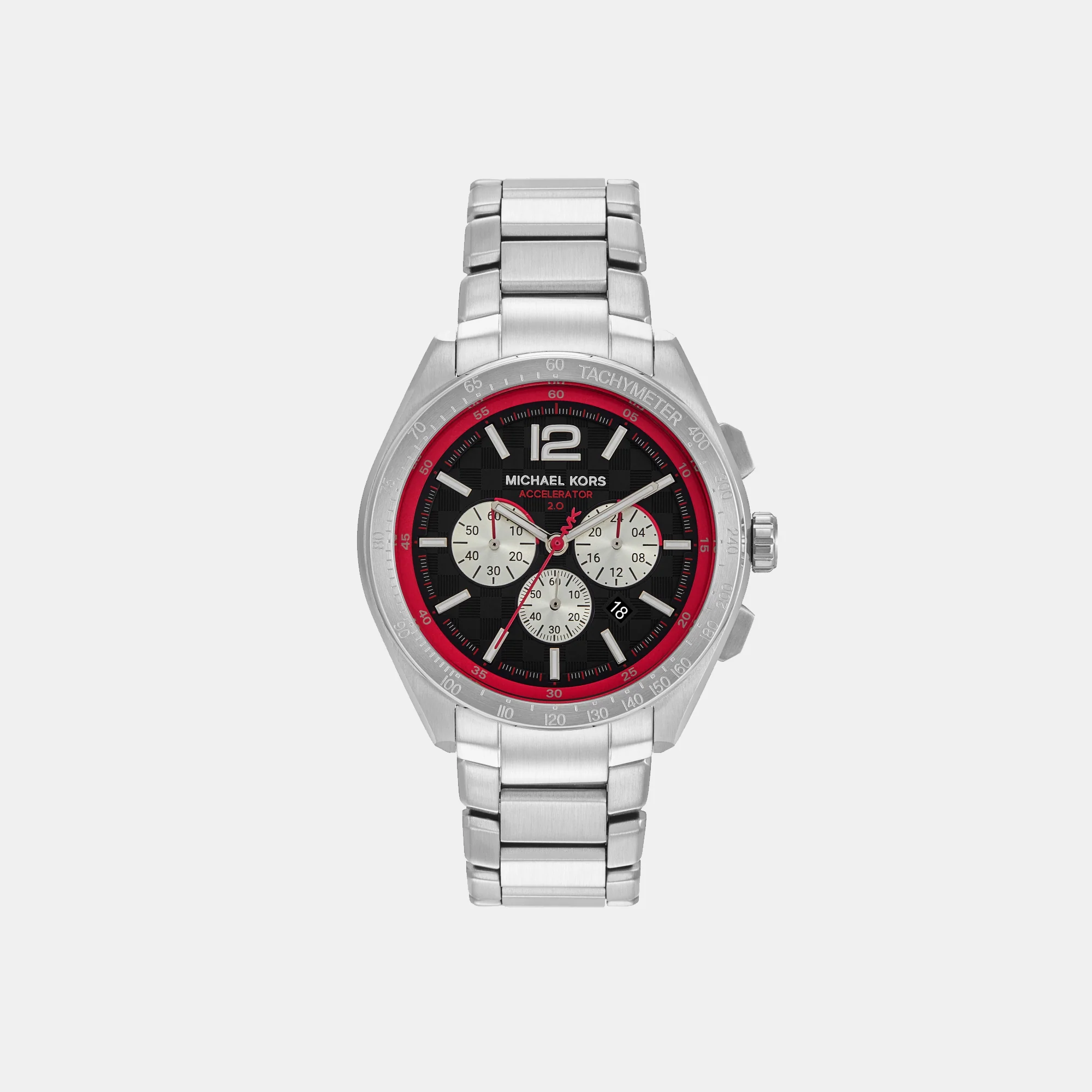 Accelerator 2.0 Men Quartz Black Dial Chronograph Stainless Steel Watch MK9176 - Image 2