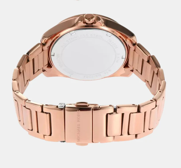 Alek Women Quartz Gold Dial Analog Stainless Steel Watch MK7264 - Image 2