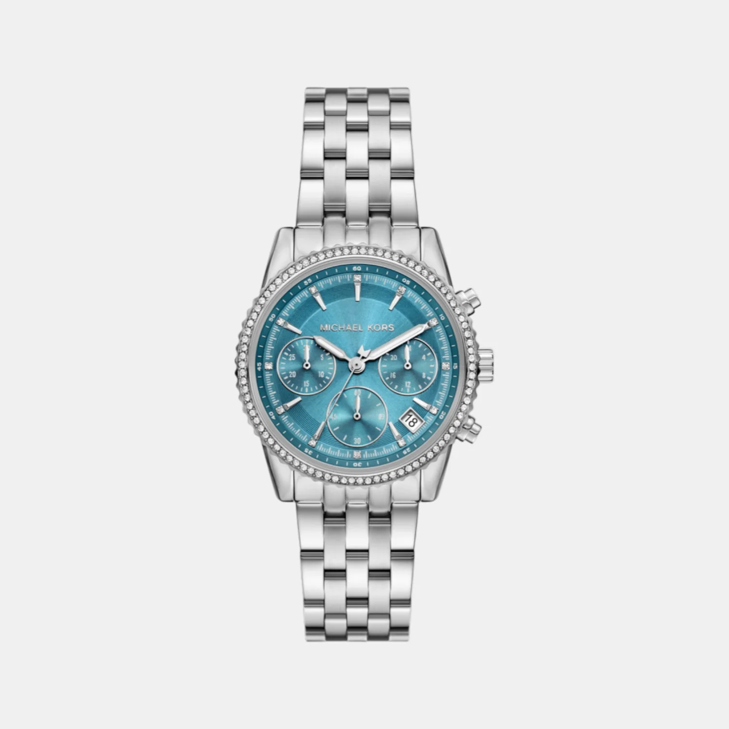 Bryant Women Quartz Blue Dial Analog Stainless Steel Watch MK7539 - Image 2