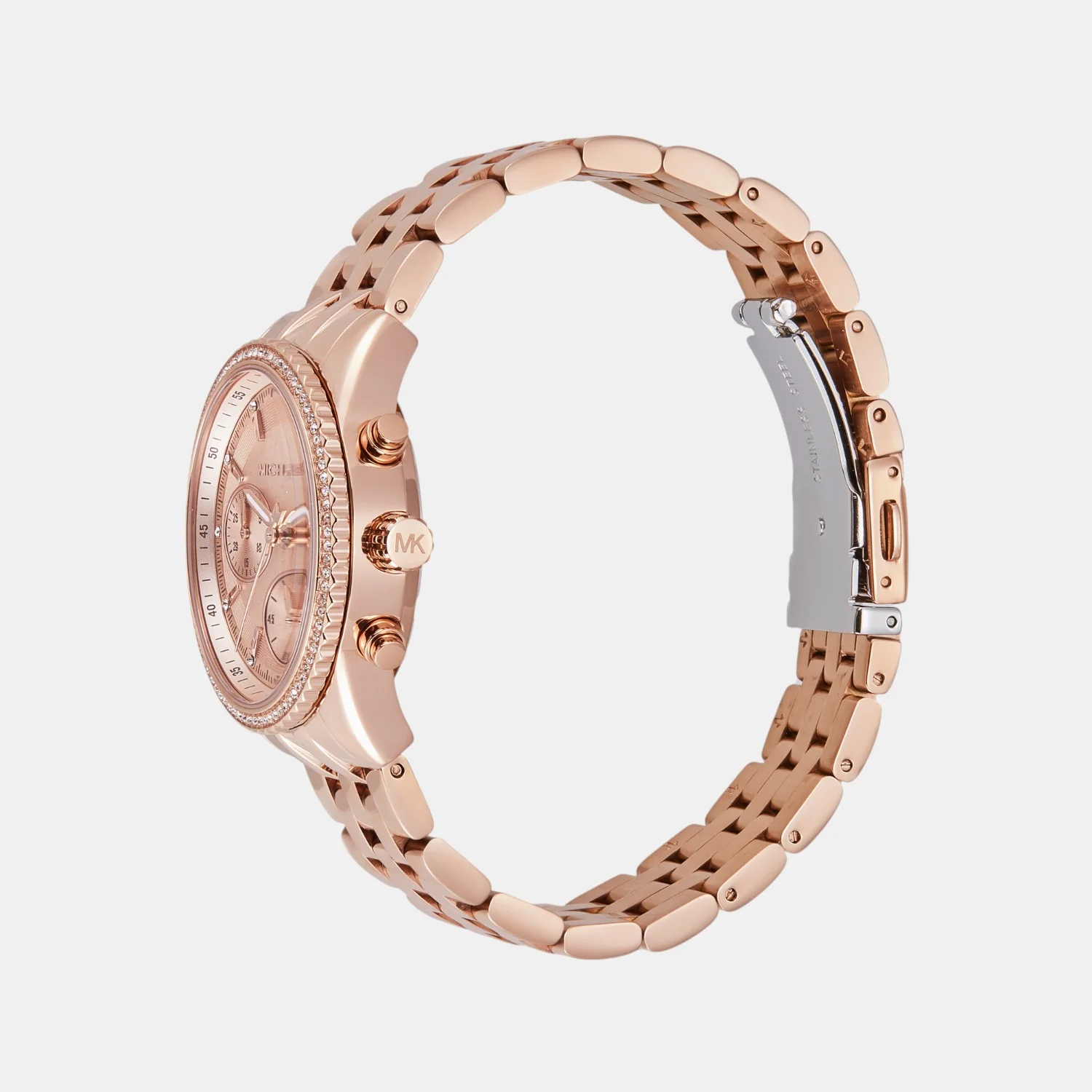 Bryant Women Quartz Rose Gold Dial Chronograph Stainless Steel Watch MK7531 - Image 4