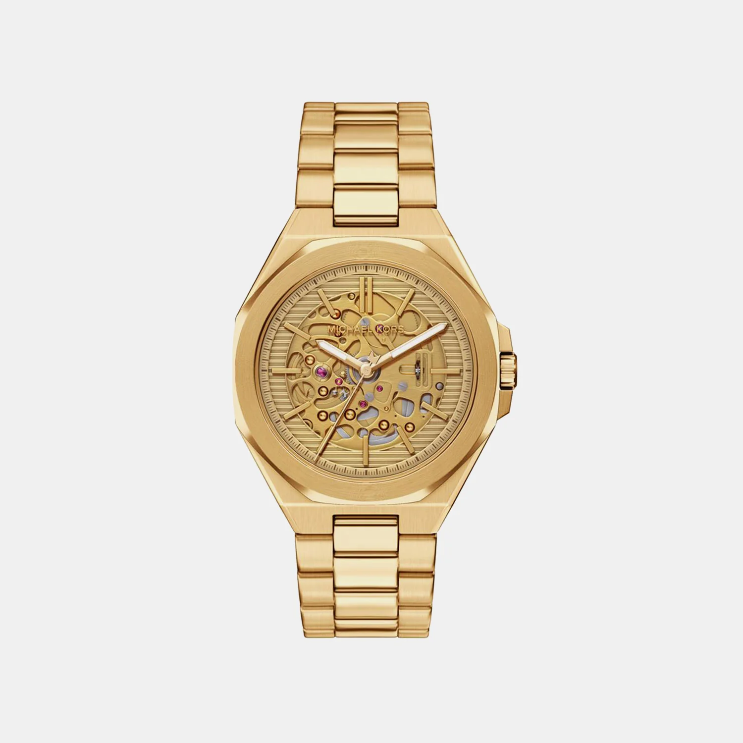 Callum Men Automatic Gold Dial Analog Stainless Steel Watch MKO1241