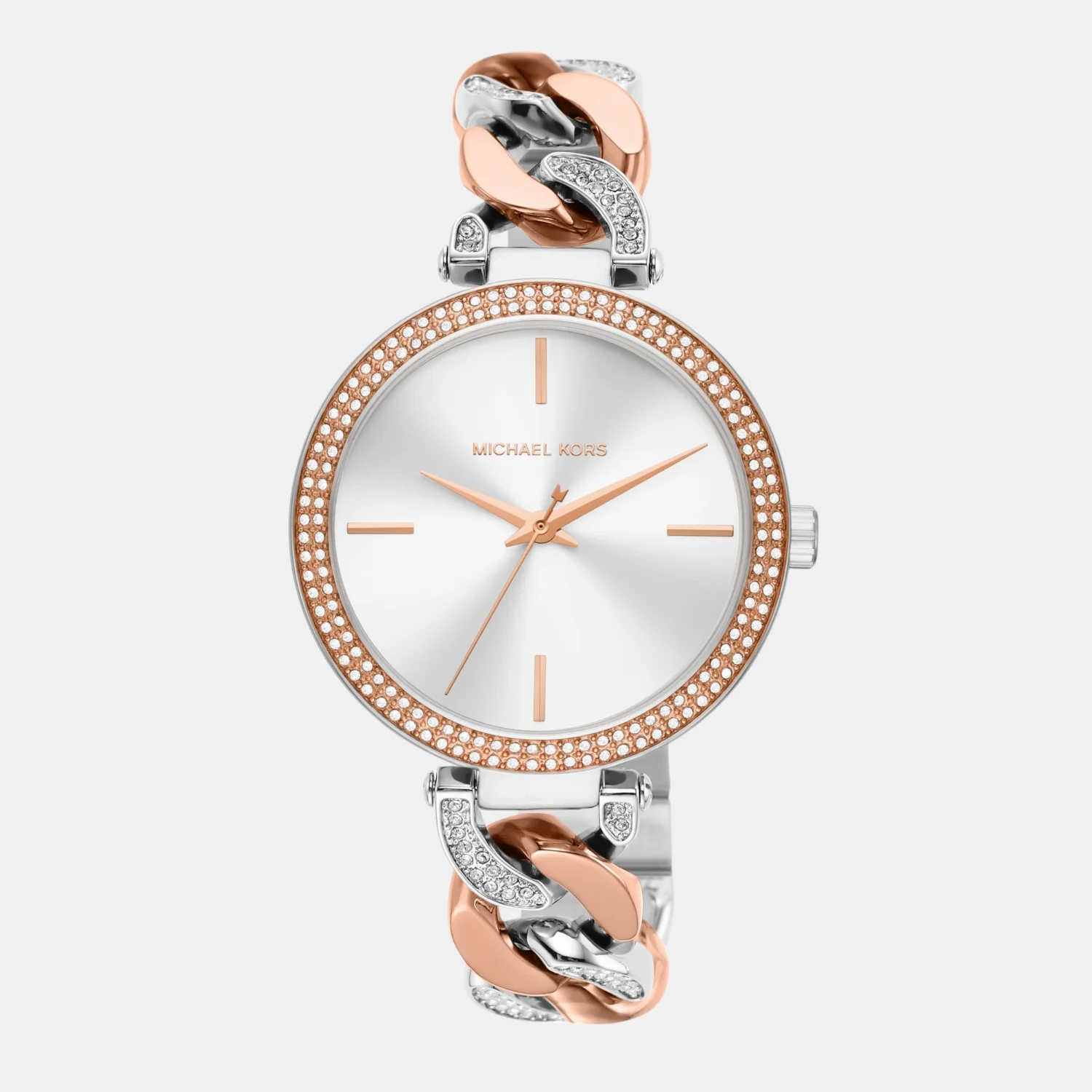 Catelyn Women Quartz White Dial Analog Stainless Steel Watch MK4634 - Image 2