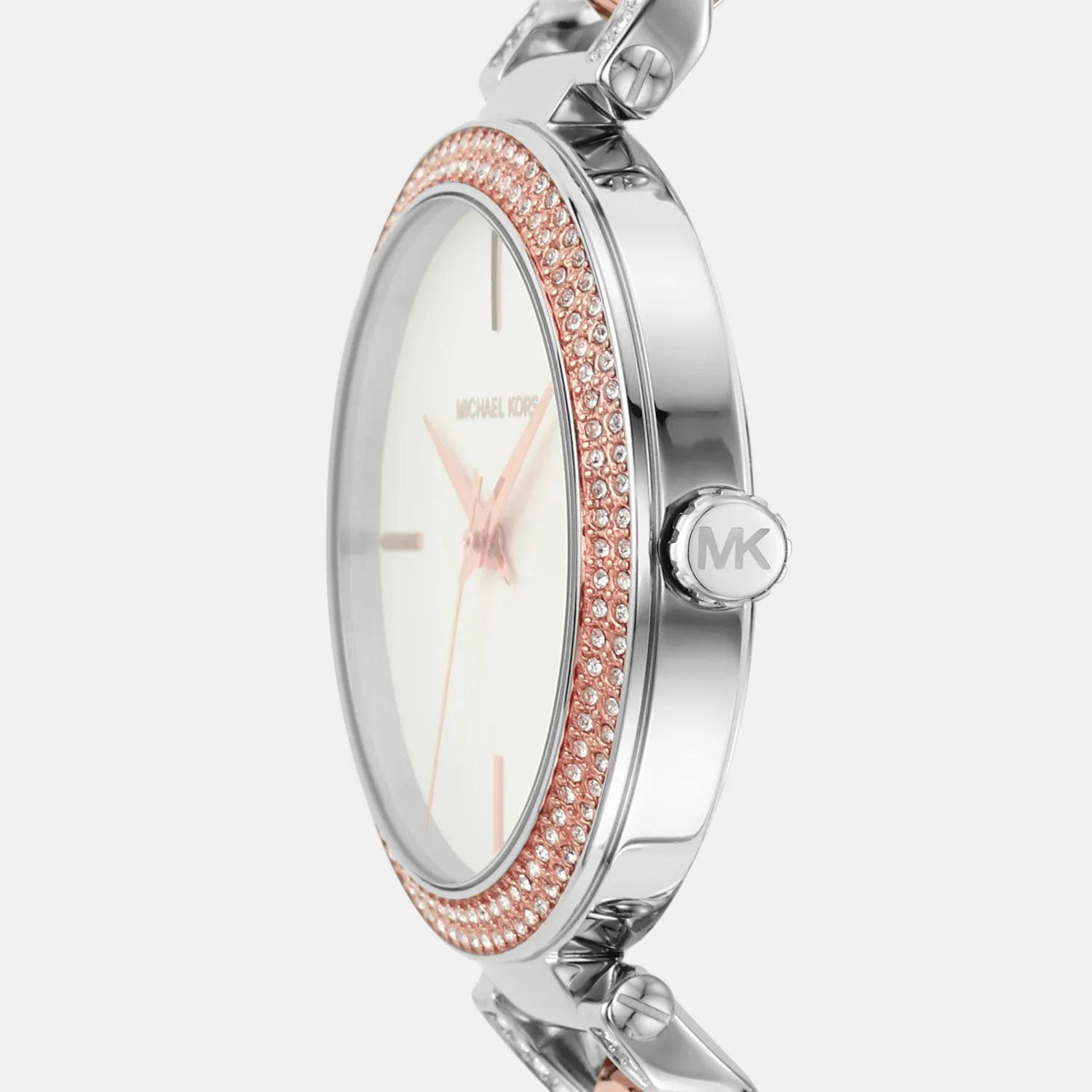 Catelyn Women Quartz White Dial Analog Stainless Steel Watch MK4634 - Image 3