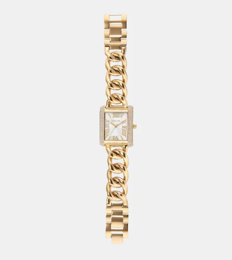 Emery Women Quartz Gold Dial Analog Stainless Steel Watch MK7300 - Image 4