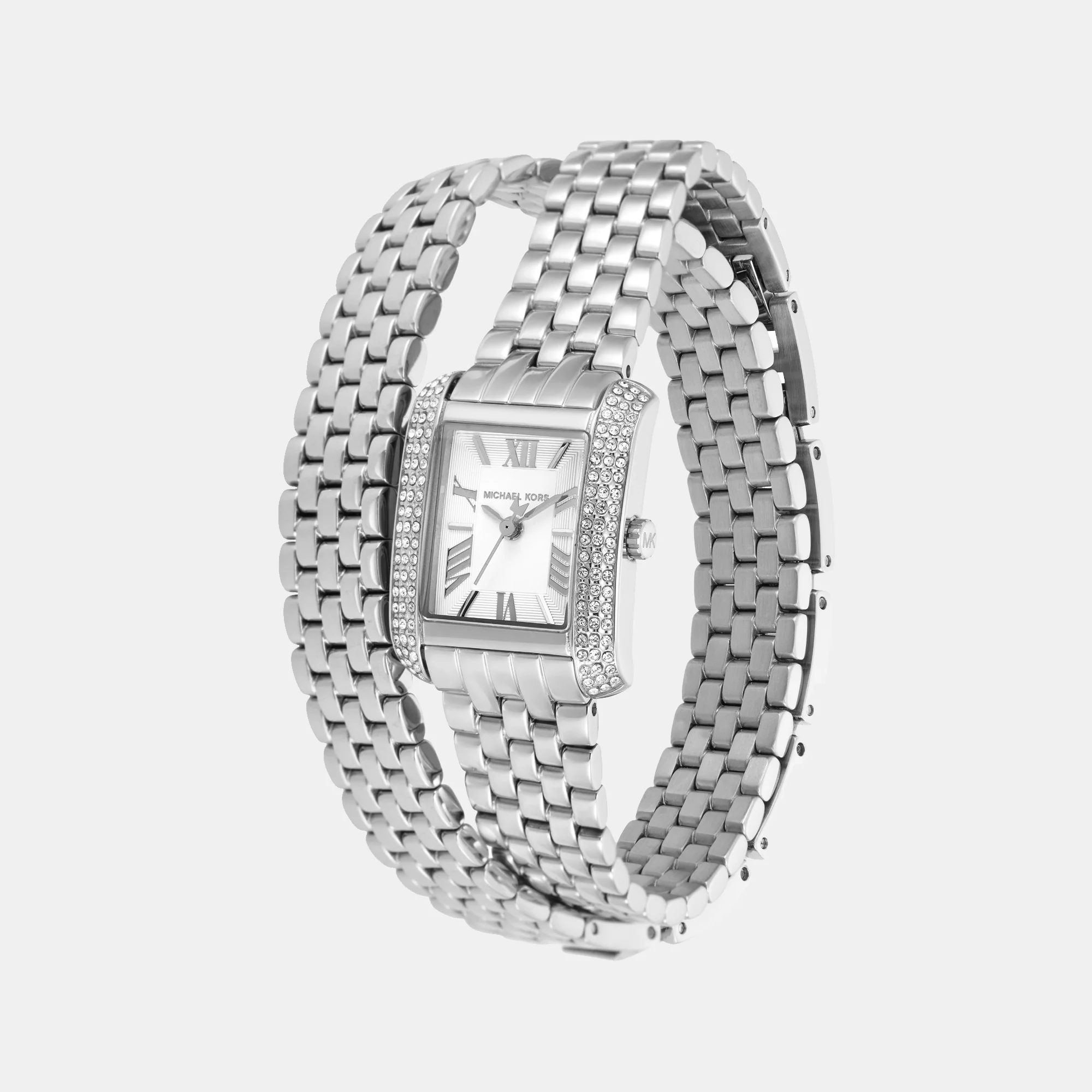 Emery Women Quartz White Dial Analog Stainless Steel Watch MK4834 - Image 3