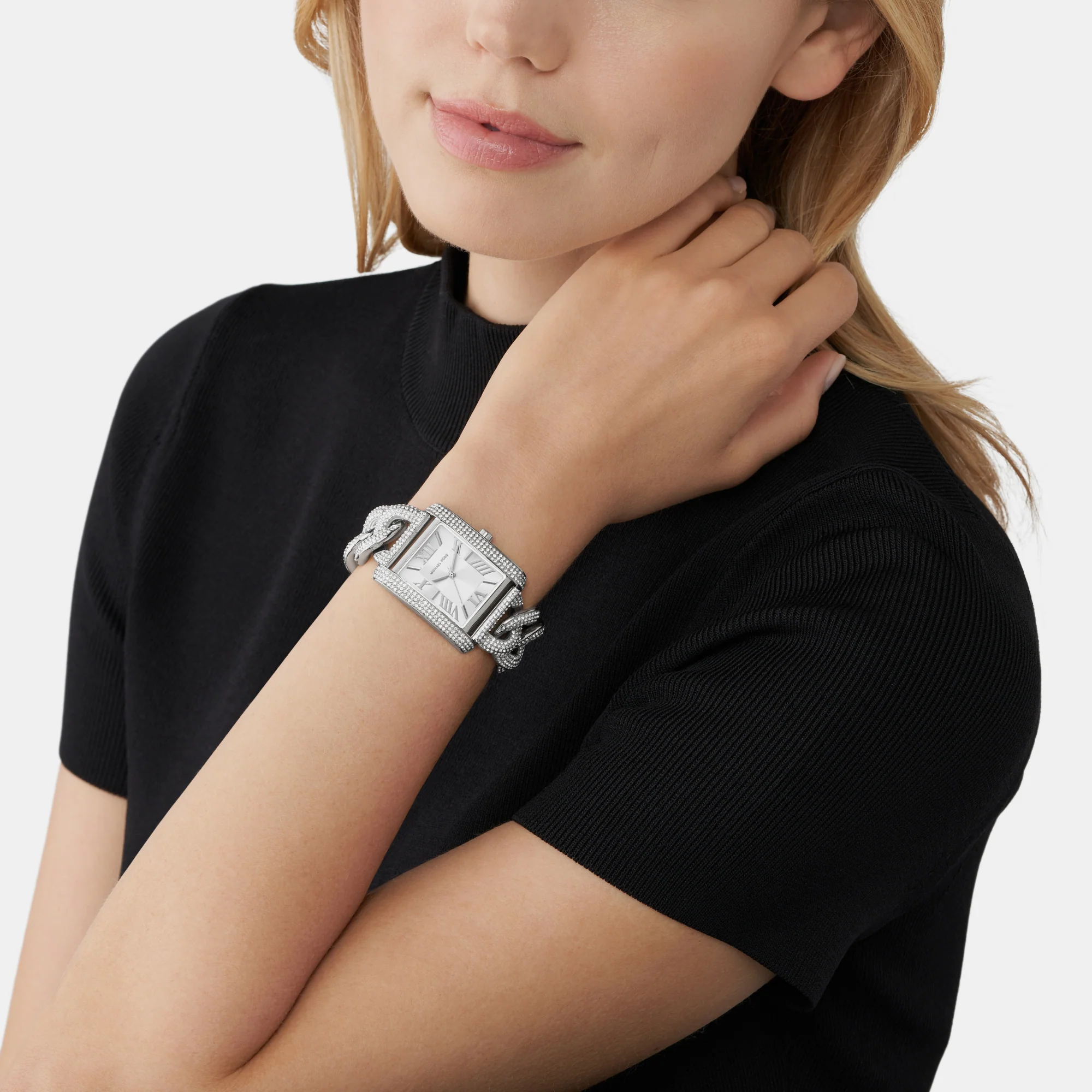 Emery Women Quartz White Dial Analog Stainless Steel Watch MK7299 - Image 6
