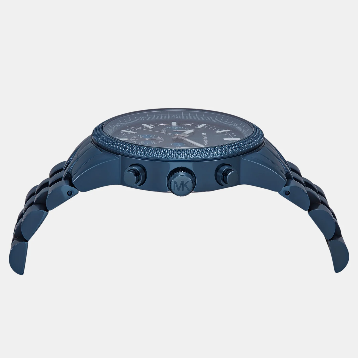Hutton Men Quartz Blue Dial Chronograph Stainless Steel Watch MKO1165 - Image 3