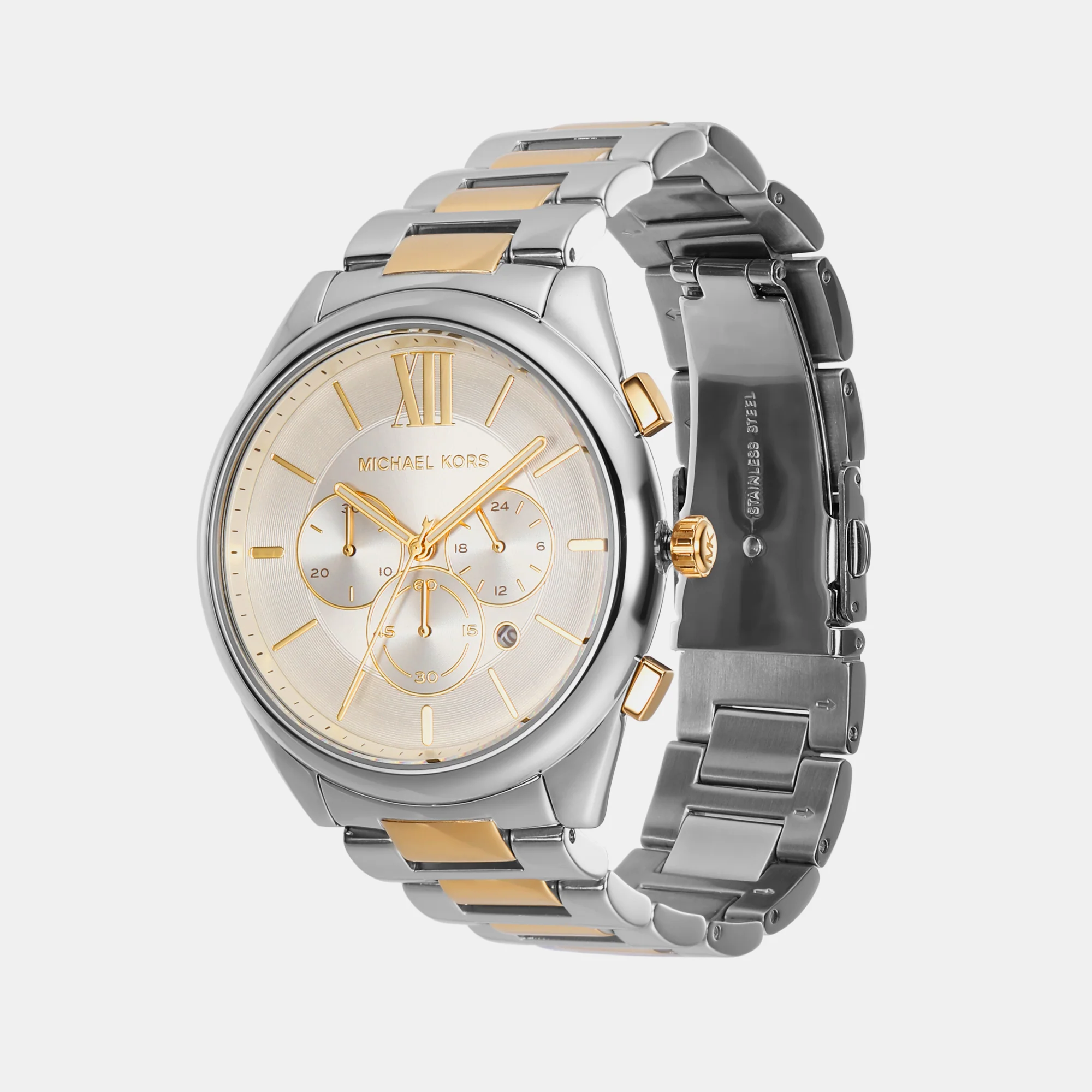 Janelle Men Quartz Silver Dial Chronograph Stainless Steel Watch MK8994 - Image 3