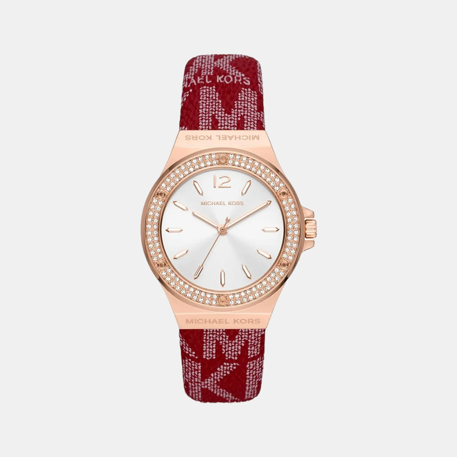 Lennox Women Quartz Beige Dial Analog Stainless Steel Watch MK7308