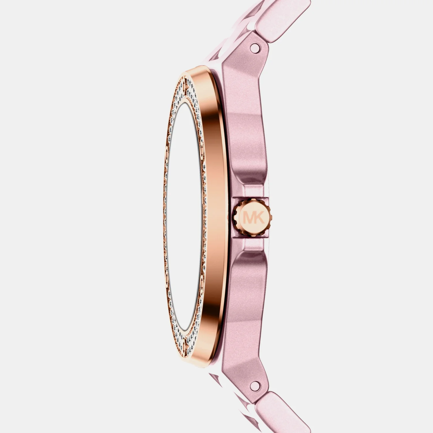 Lennox Women Quartz Pink Dial Analog Stainless Steel Watch MKO1254 - Image 3